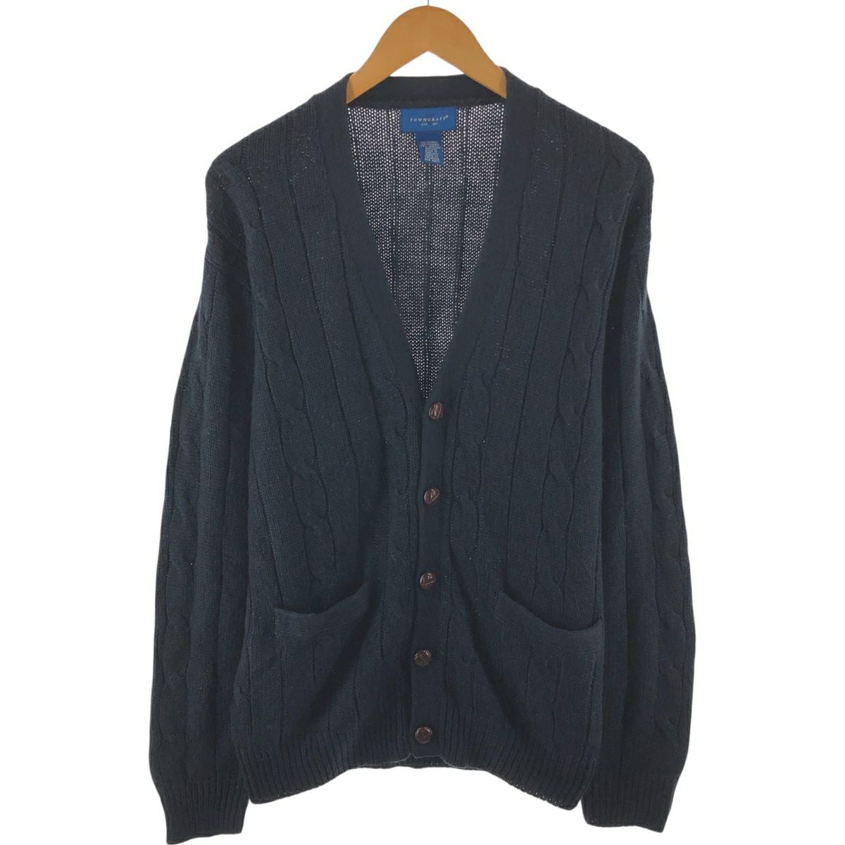 古着 90年代 タウンクラフト TOWN CRAFT アクリルニットカーディガン