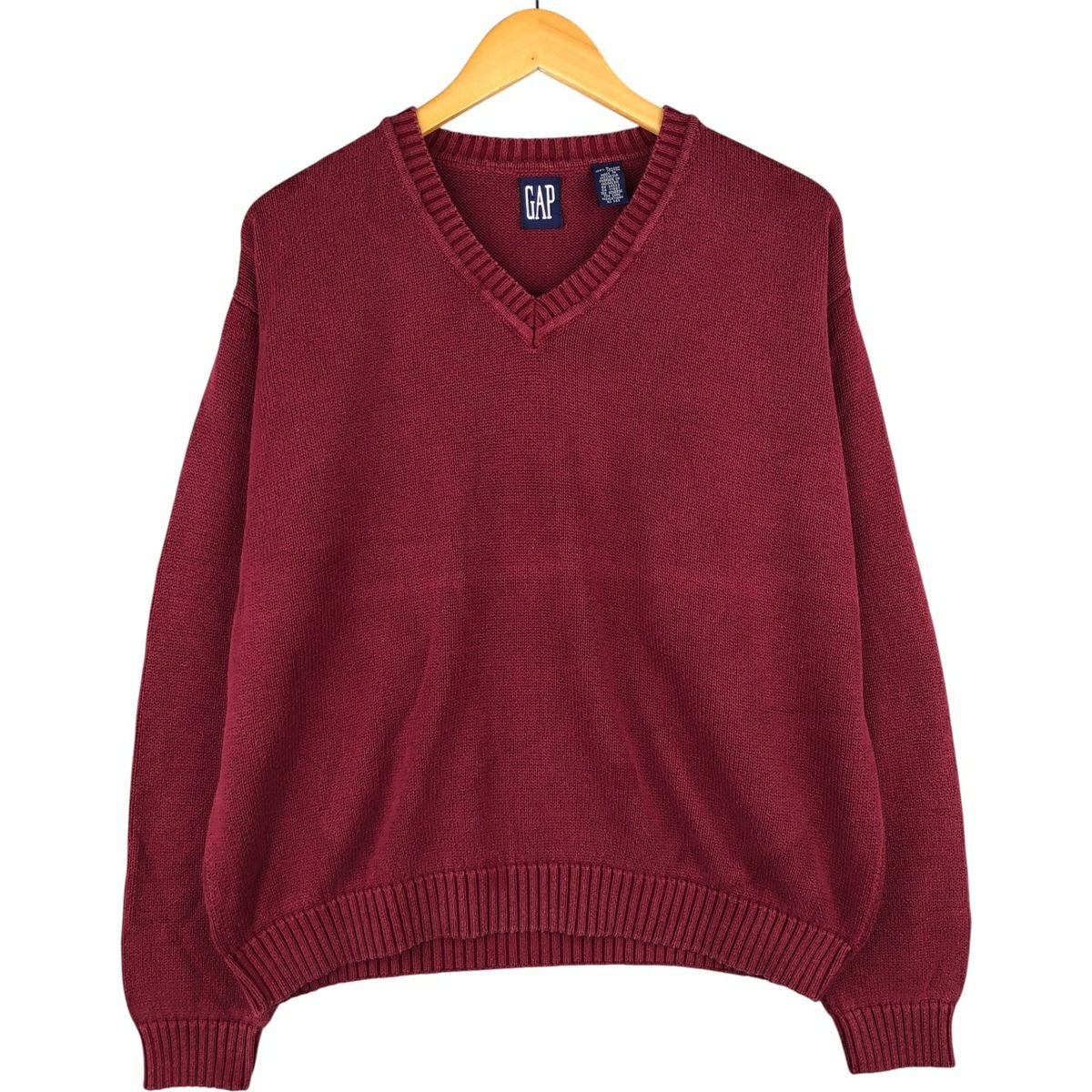 古着 90年代 ギャップ GAP オールドギャップ Vネック コットンニット