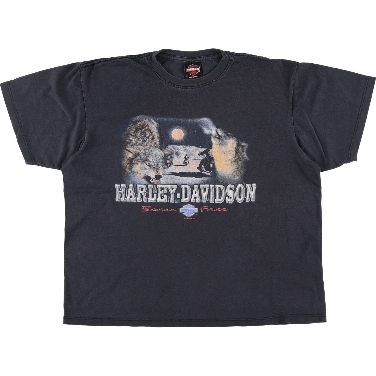 古着 00年代 ハーレーダビッドソン Harley-Davidson オオカミ柄