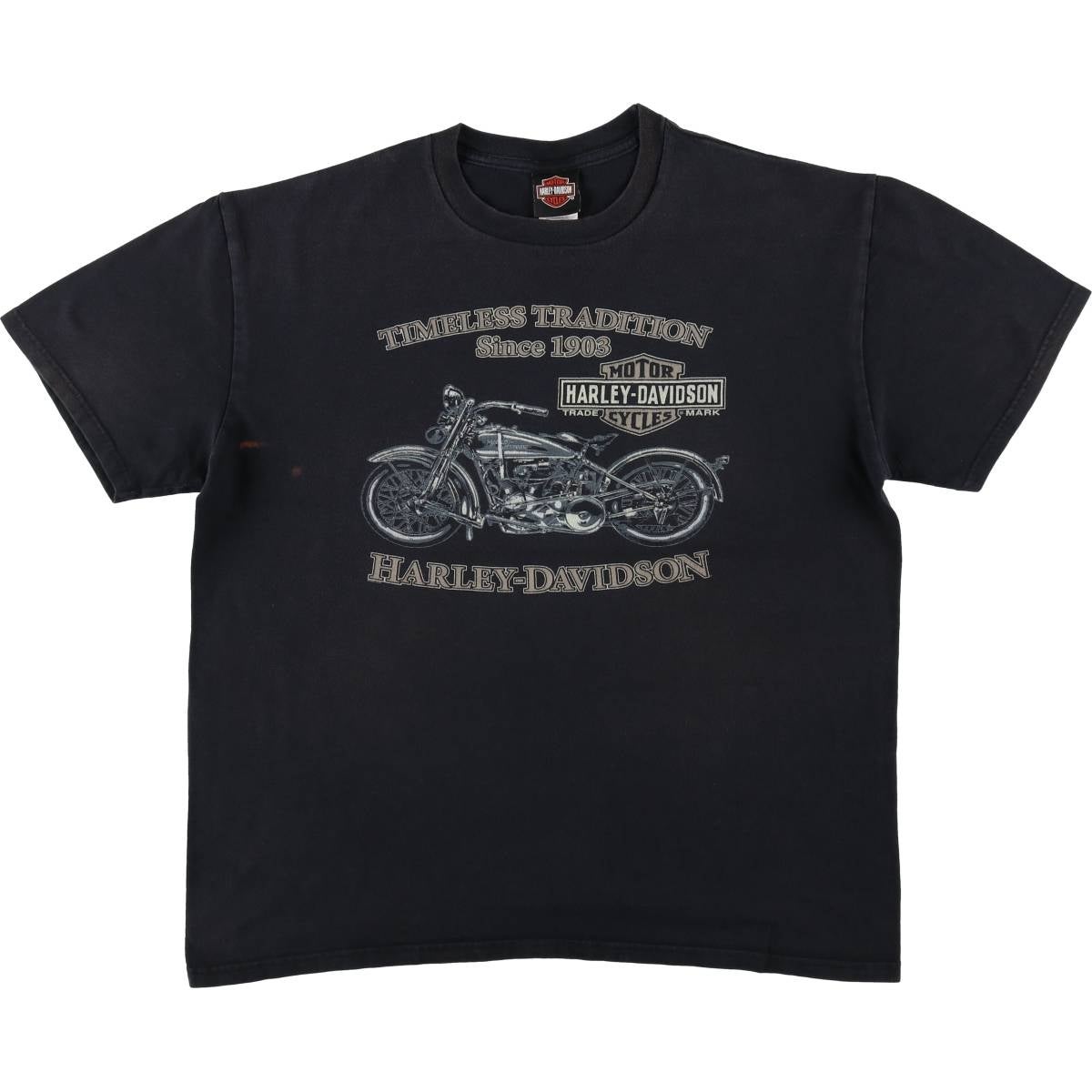 古着 ハーレーダビッドソン Harley-Davidson クマ柄 モーターサイクル