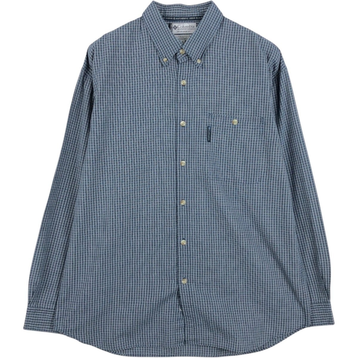 古着 90～00年代 コロンビア Columbia AUTHENTIC ISSUE 長袖 ボタン
