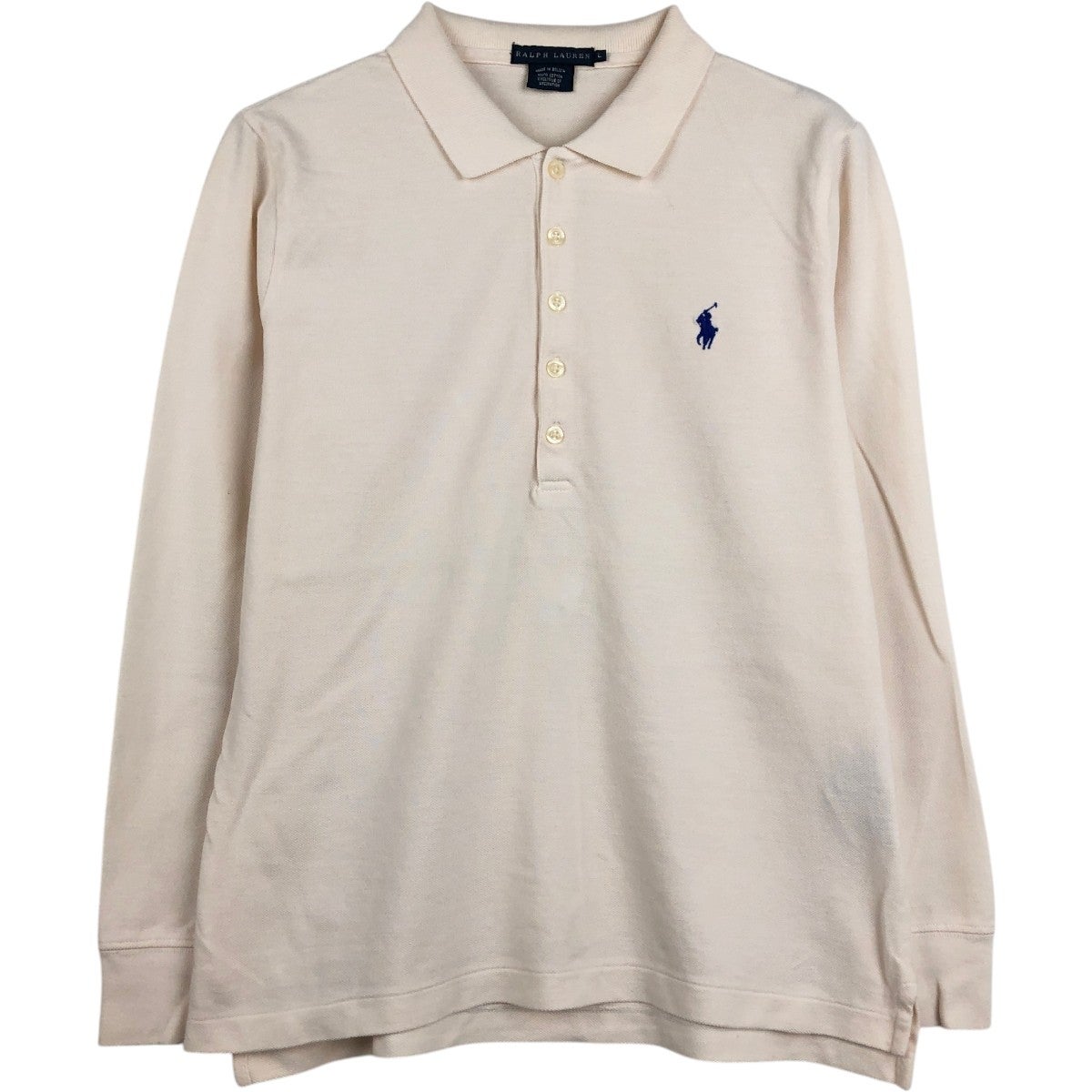 Ralph Lauren ポロシャツ 古着 Lサイズ 古着 ラルフローレン Ralph Lauren 長袖 ポロシャツ レディースL相当