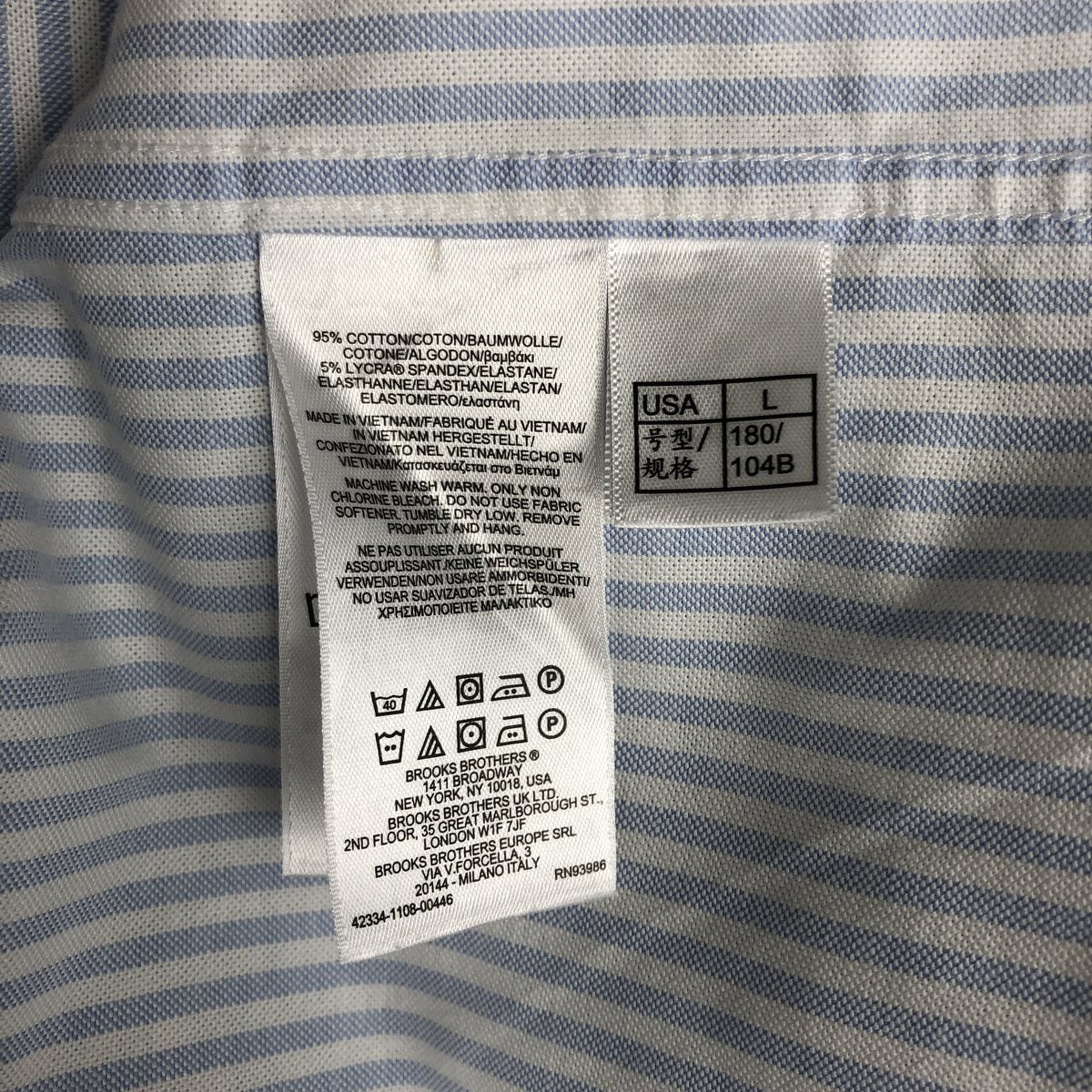 古着 ブルックスブラザーズ Brooks Brothers 1818 MILANO FIT 半袖