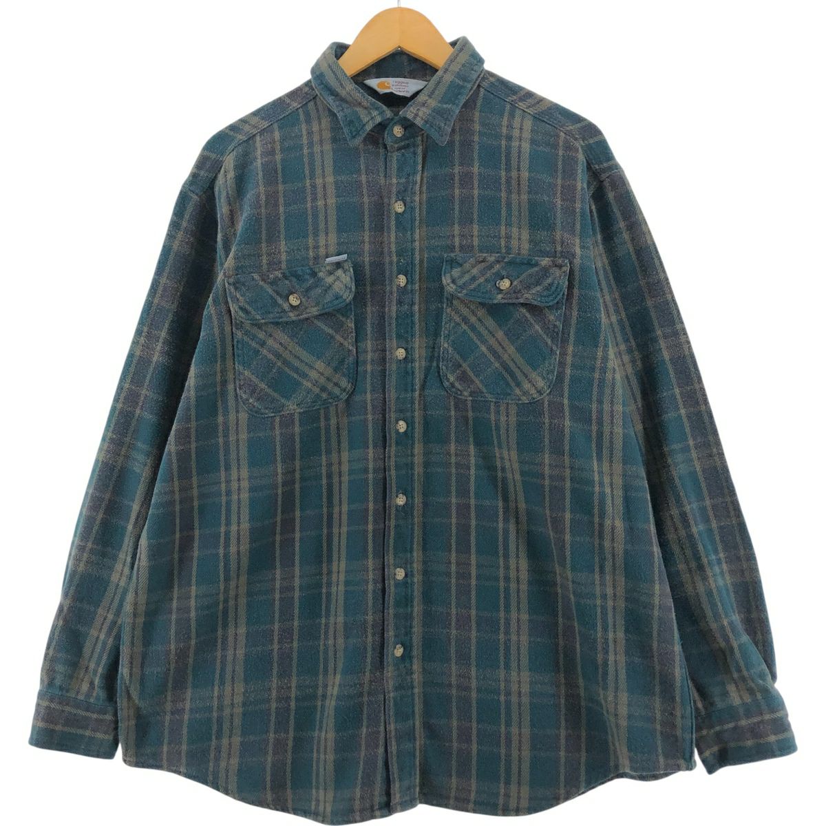 古着 カーハート Carhartt RUGGED OUTDOOR WEAR 長袖 フランネル
