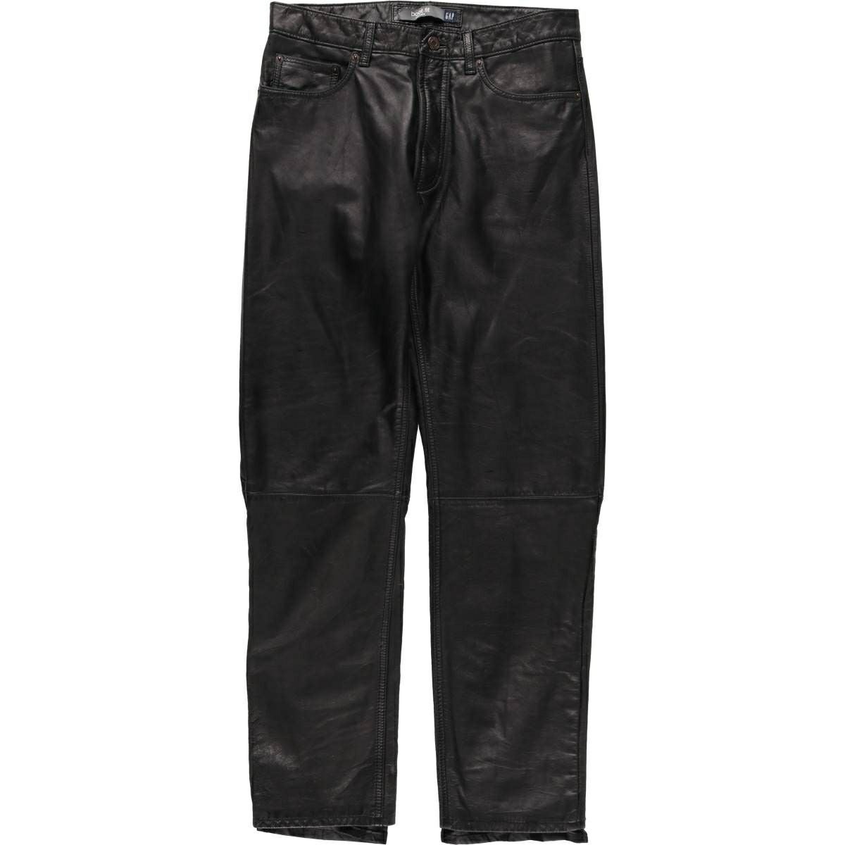 古着 ギャップ GAP BOOT FIT 本革レザーパンツ メンズw32相当