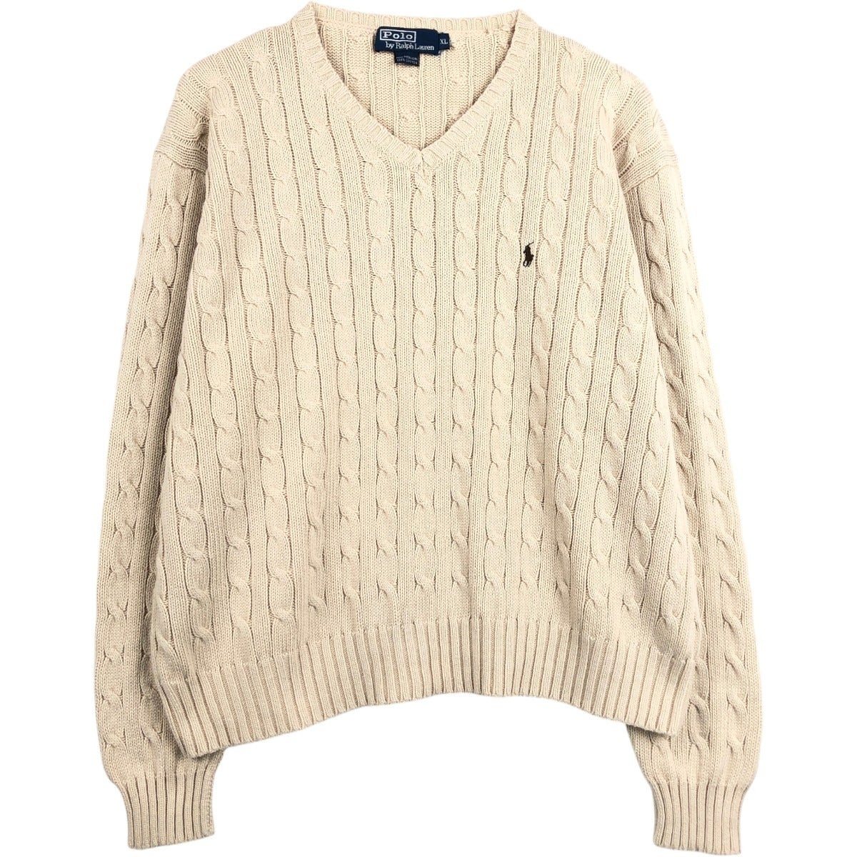 古着 ラルフローレン Ralph Lauren POLO by Ralph Lauren ケーブル編み