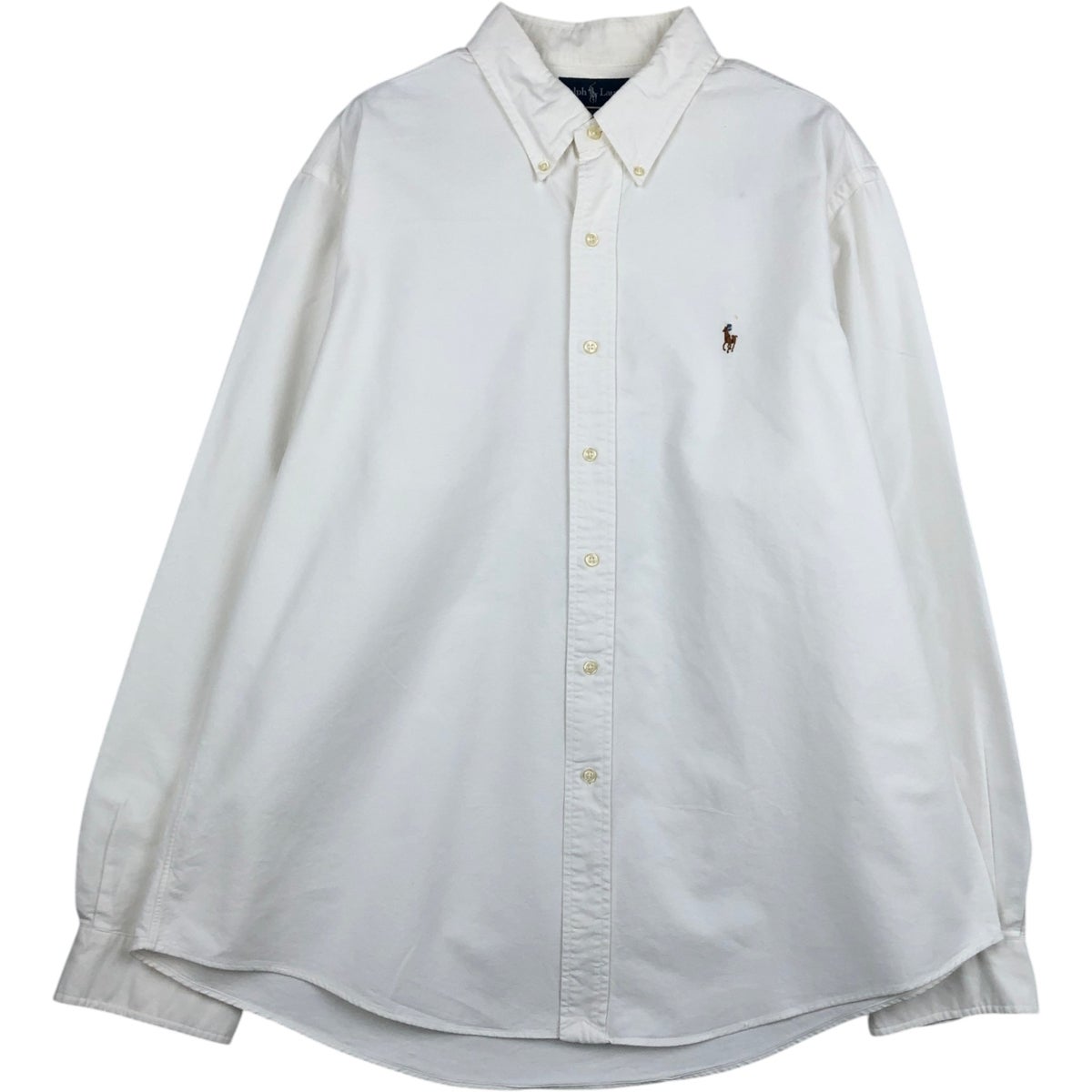 古着 ラルフローレン Ralph Lauren CUSTOM FIT 長袖 ボタンダウン