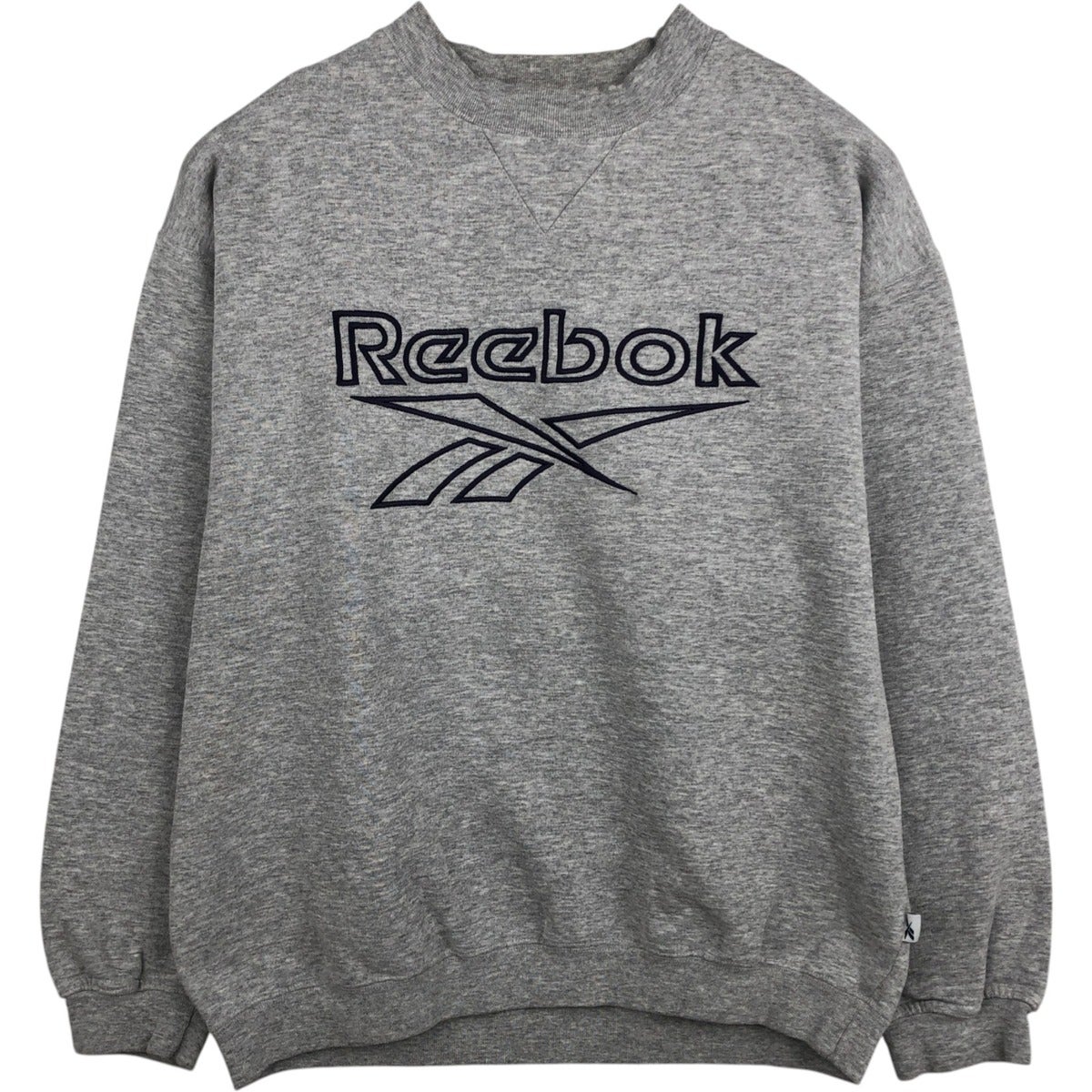 古着 ～00年代 リーボック Reebok 鹿の子 ハーフジップスウェット