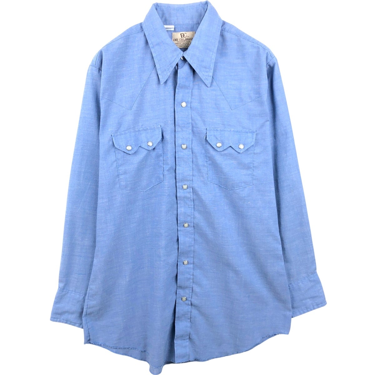 古着 70年代 リー Lee ウエスタン 長袖 シャツジャケット USA製 メンズ