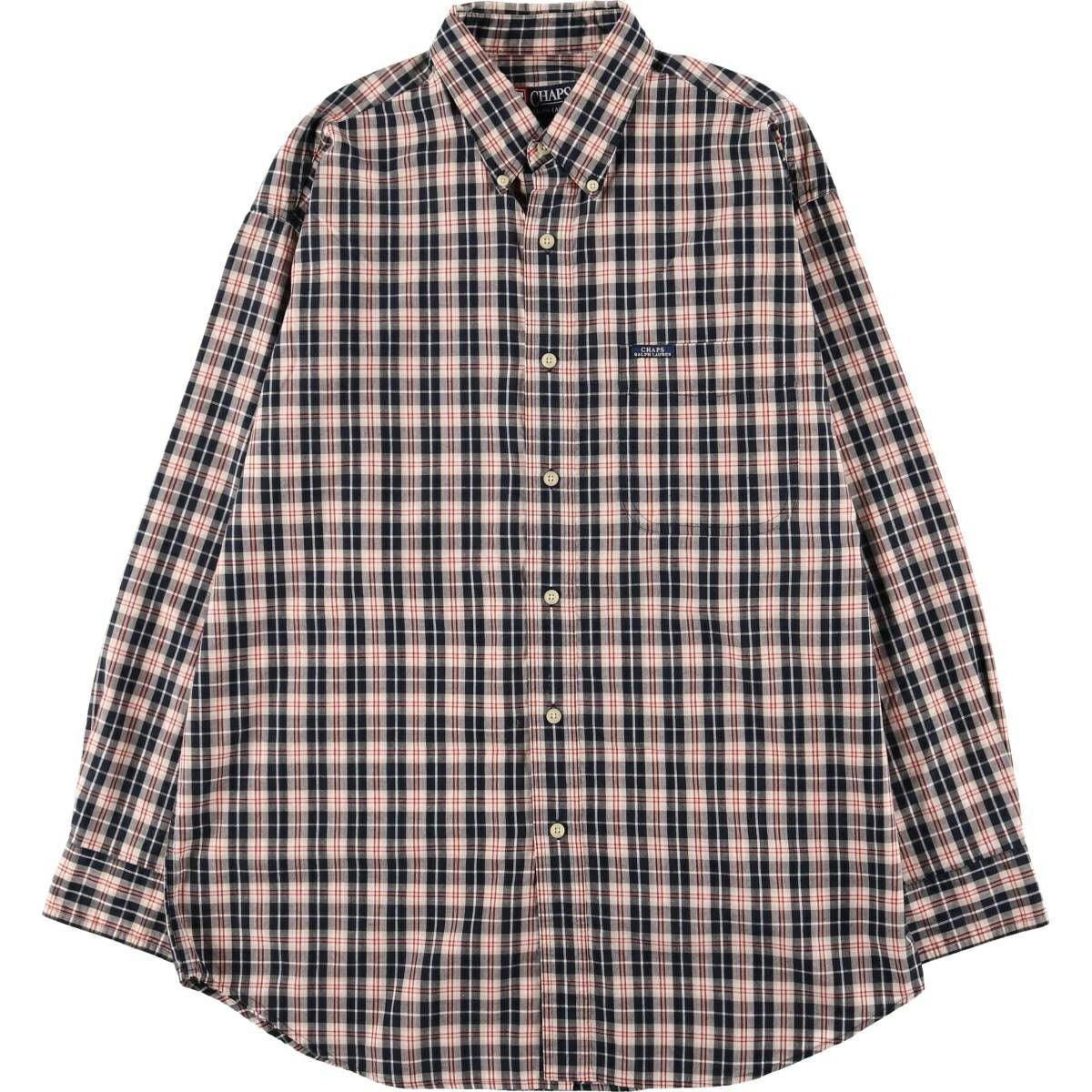 古着 ラルフローレン Ralph Lauren CHAPS チャップス 長袖 ボタン