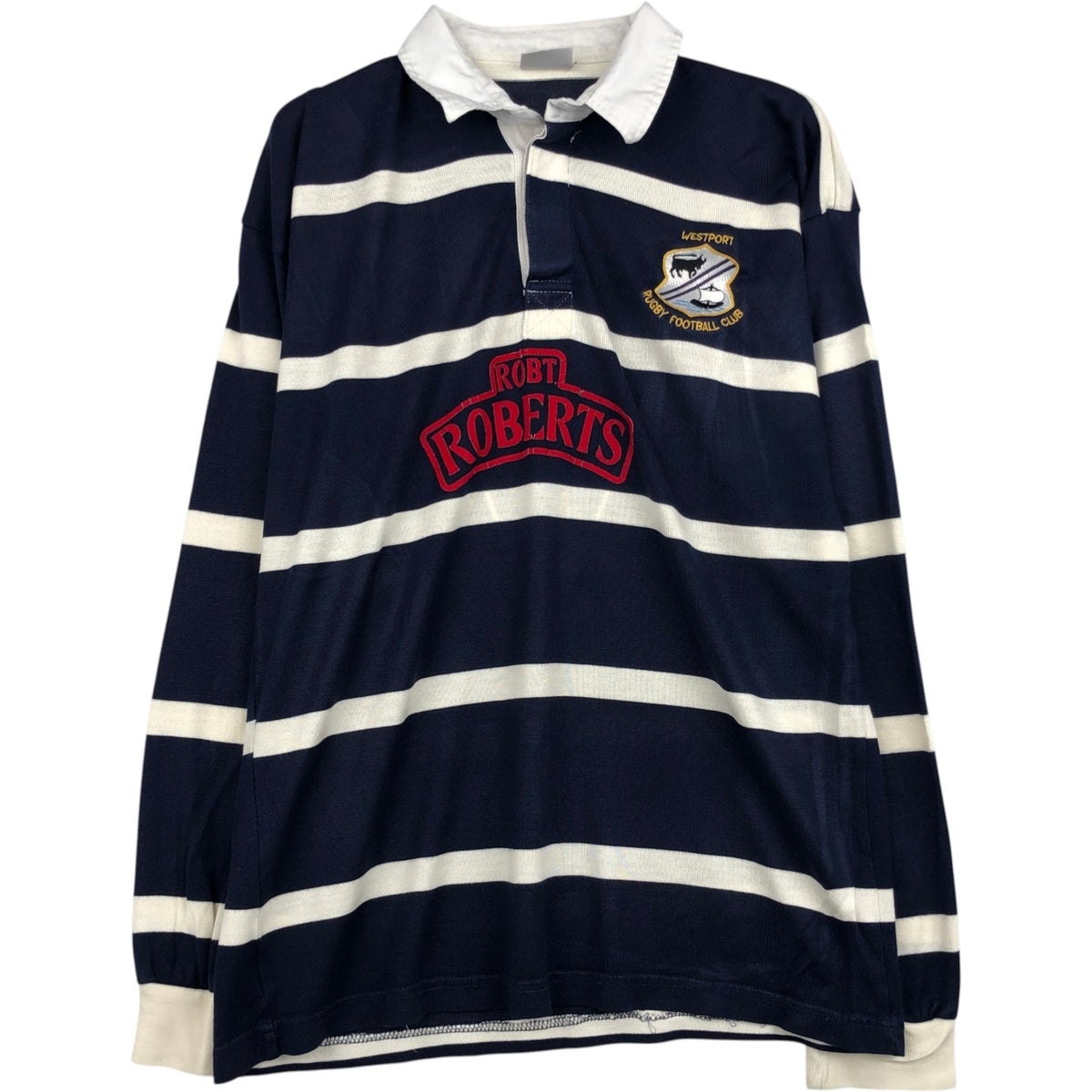 古着 90年代 カンタベリー CANTERBURY ボーダー柄 長袖 ラガーシャツ