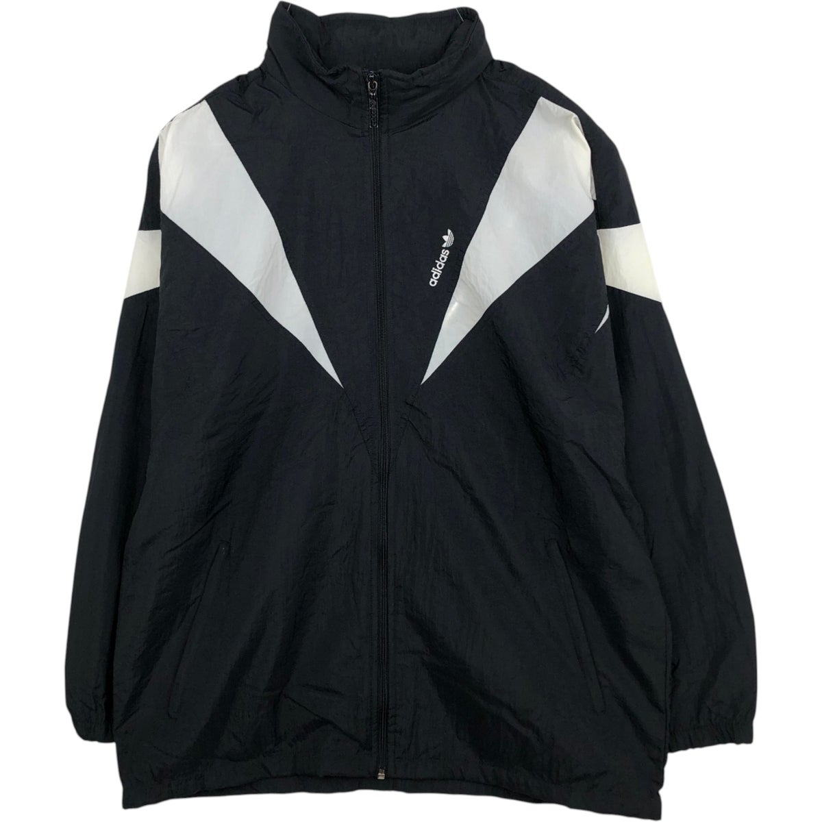 古着 80～90年代 アディダス adidas ハーフジップ ナイロンプル