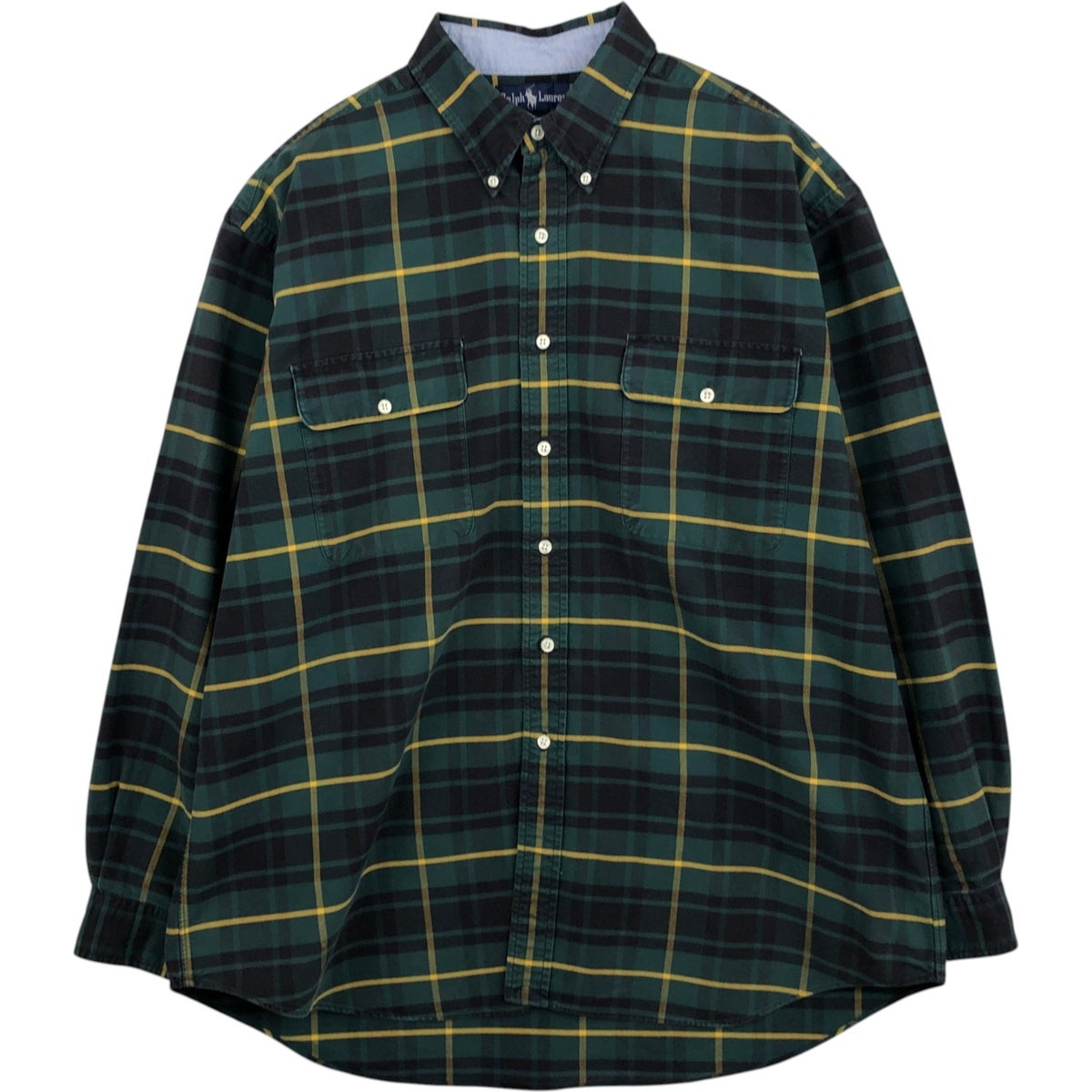 古着 ラルフローレン Ralph Lauren ELLINGTON 長袖 ボタンダウン