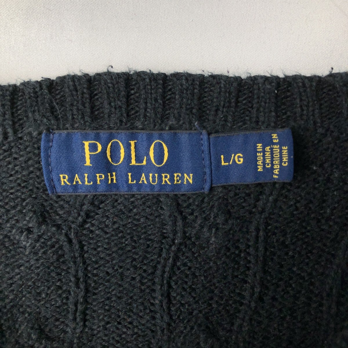 古着 ラルフローレン Ralph Lauren POLO RALPH LAUREN ケーブル編み