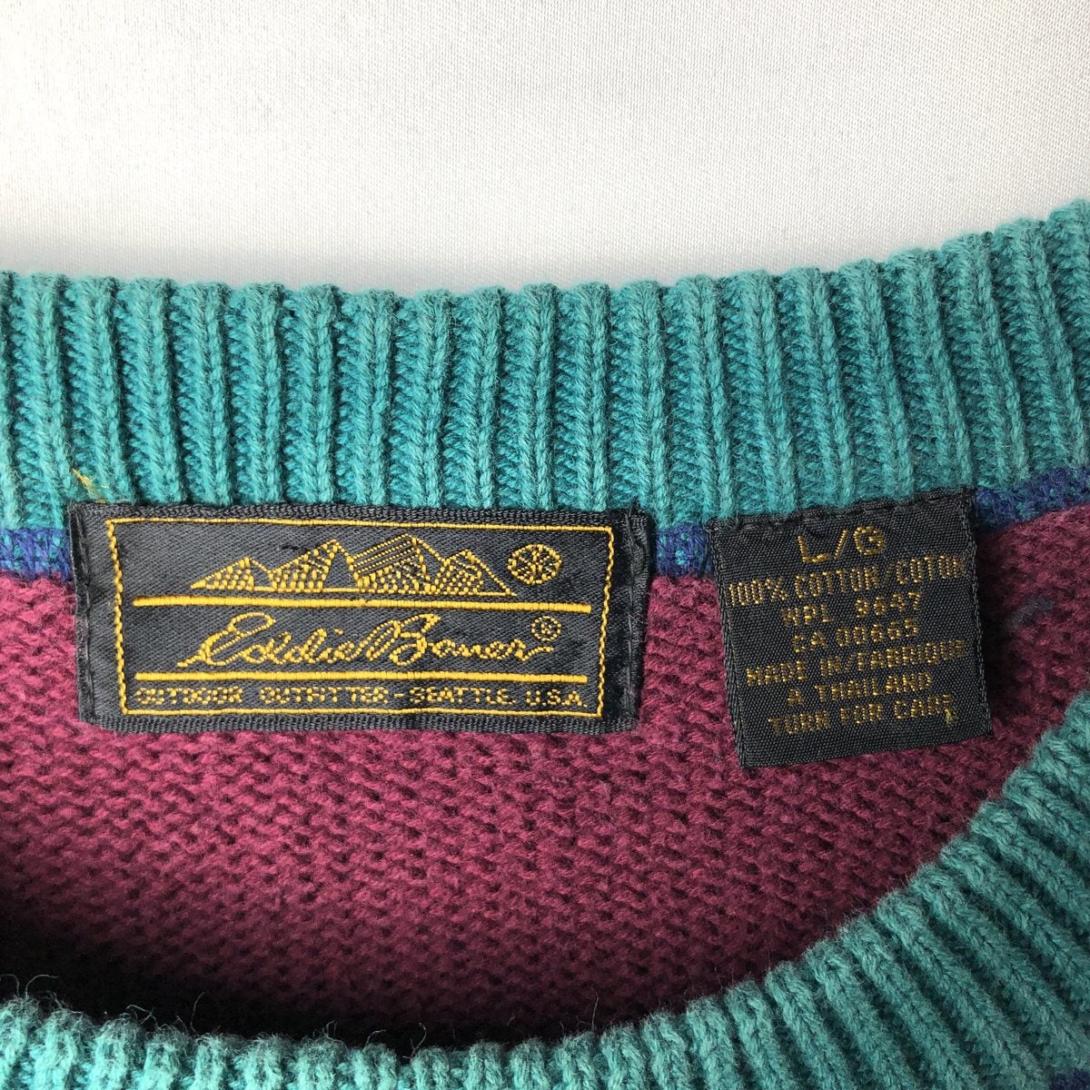 古着 80～90年代 エディーバウアー Eddie Bauer コットンニット