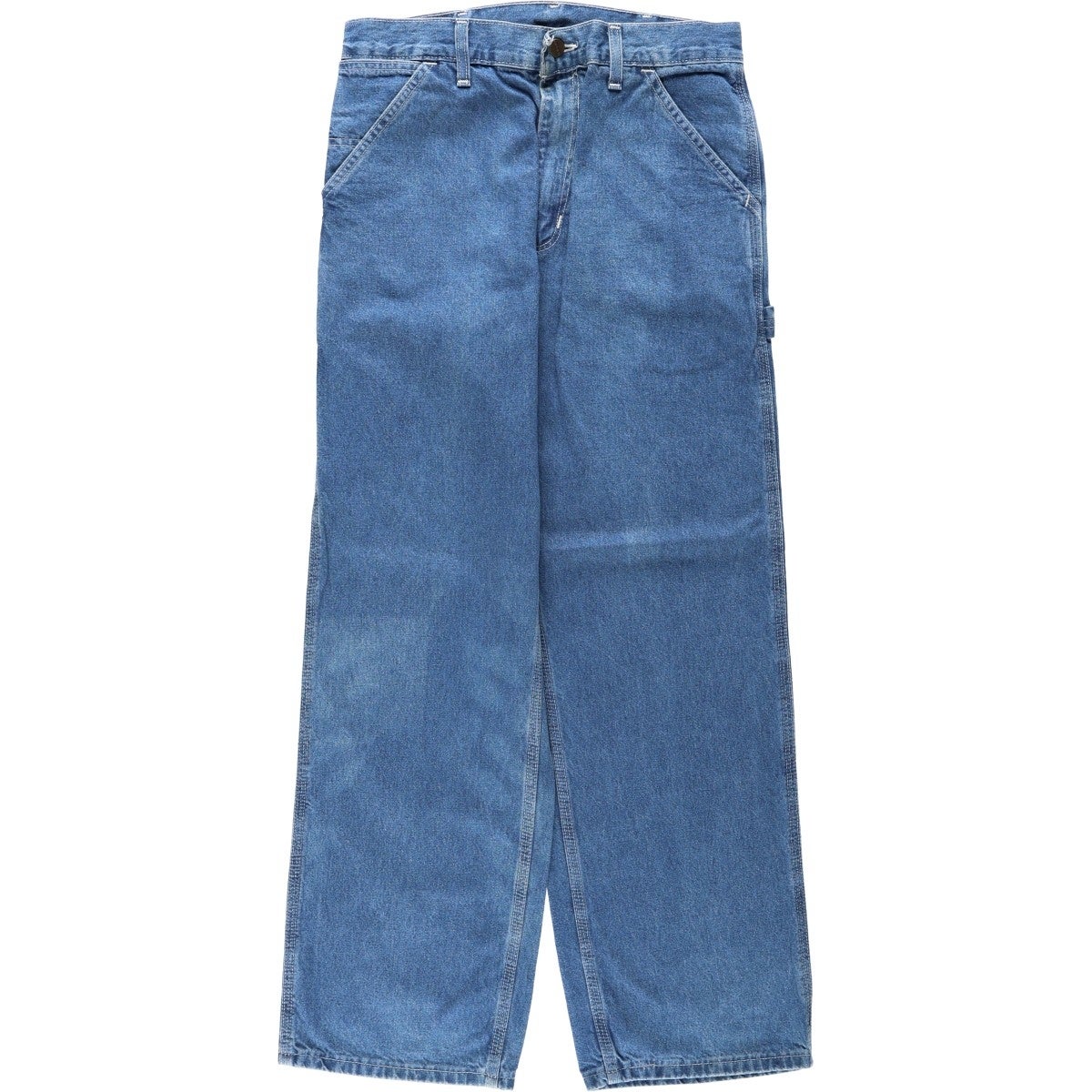 カーハートデニムオーバーオールペインターパンツw48極太レアC958アメリカ古着 古着 カーハート Carhartt Loose Fit ダブルニー ダックペインター
