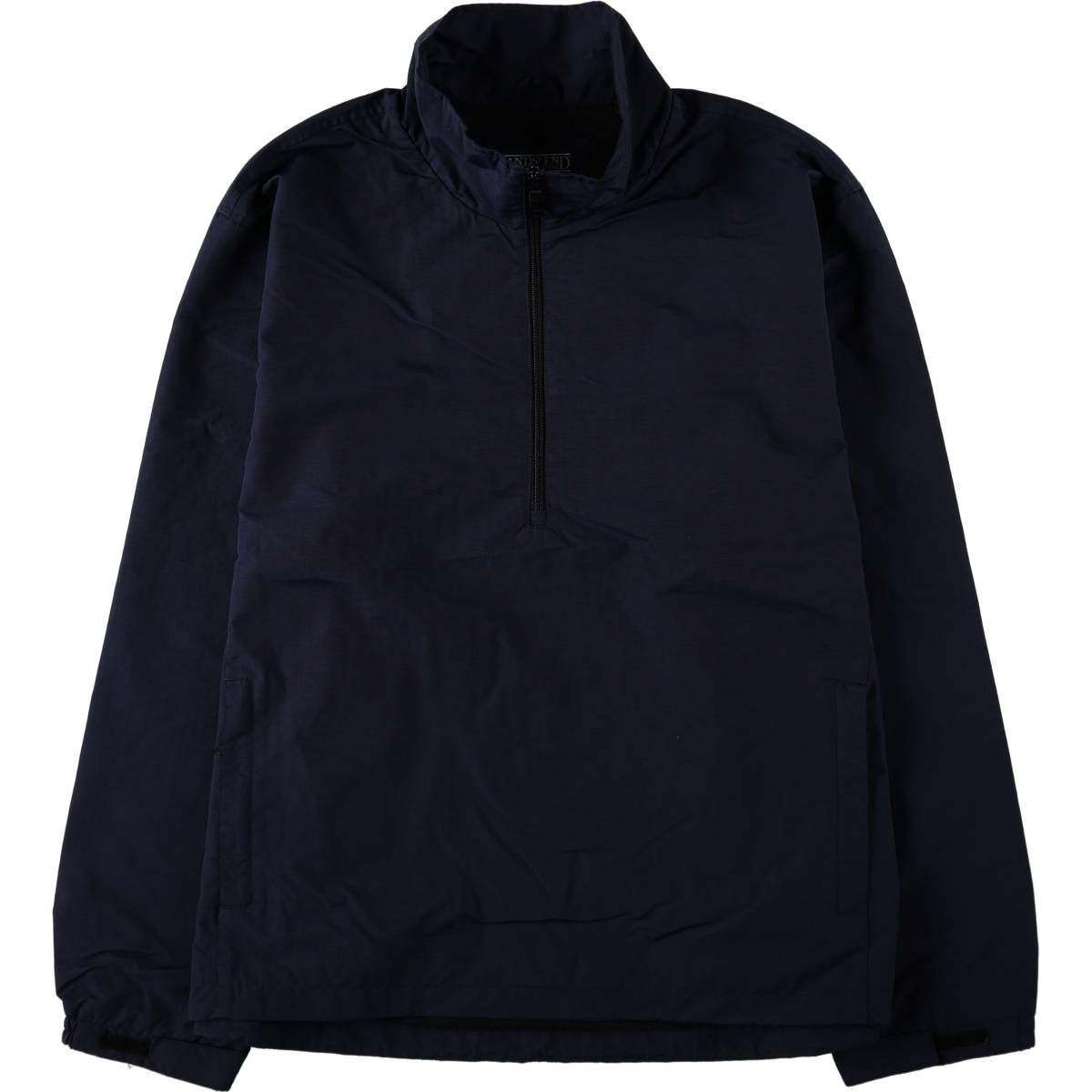 古着 80～90年代 ランズエンド LANDS END ハーフジップ ナイロンプル