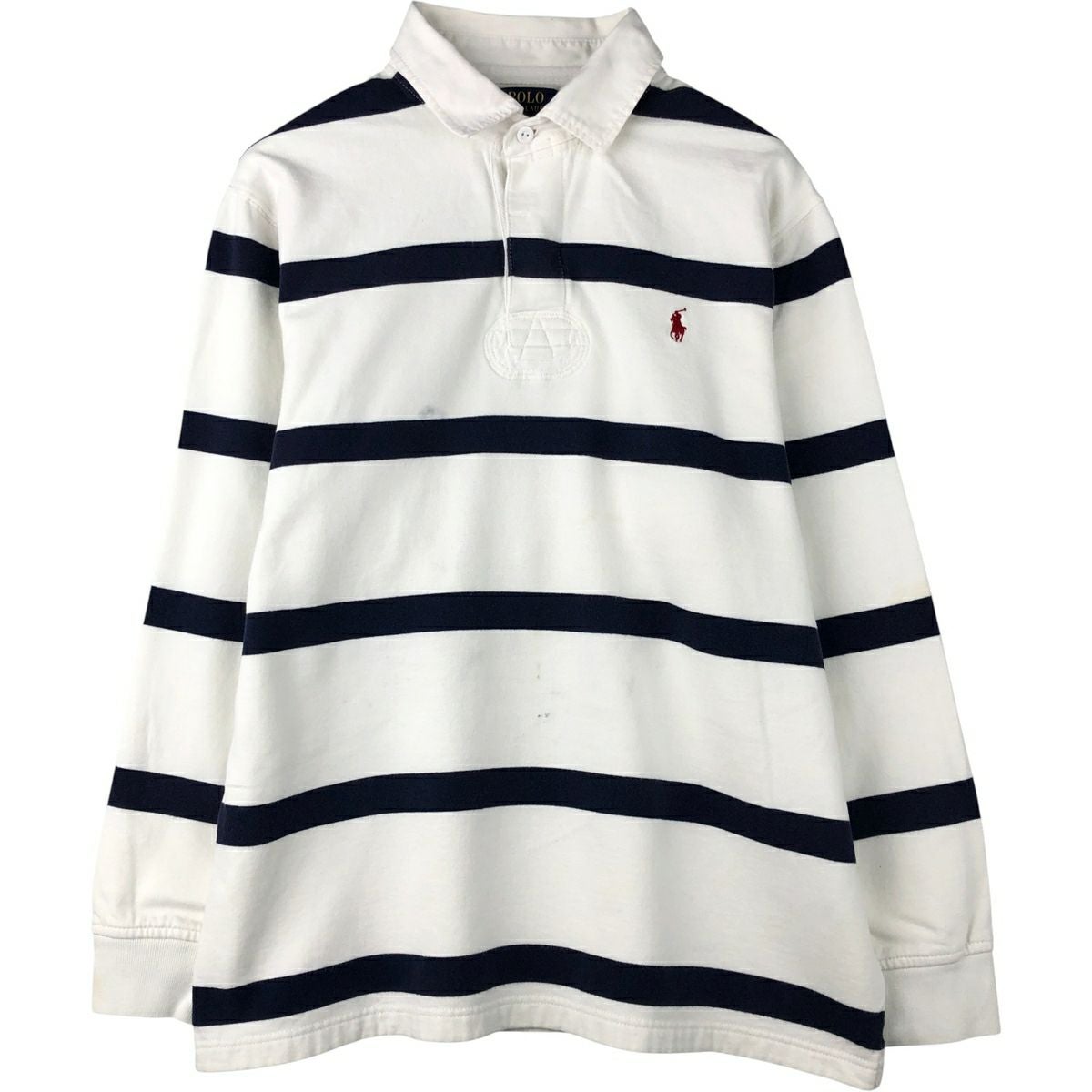 ラルフローレン Ralph Lauren ボーダー長袖 ラガーシャツ XL 古着 ラルフローレン Ralph Lauren POLO RALPH LAUREN ボーダー柄 長袖