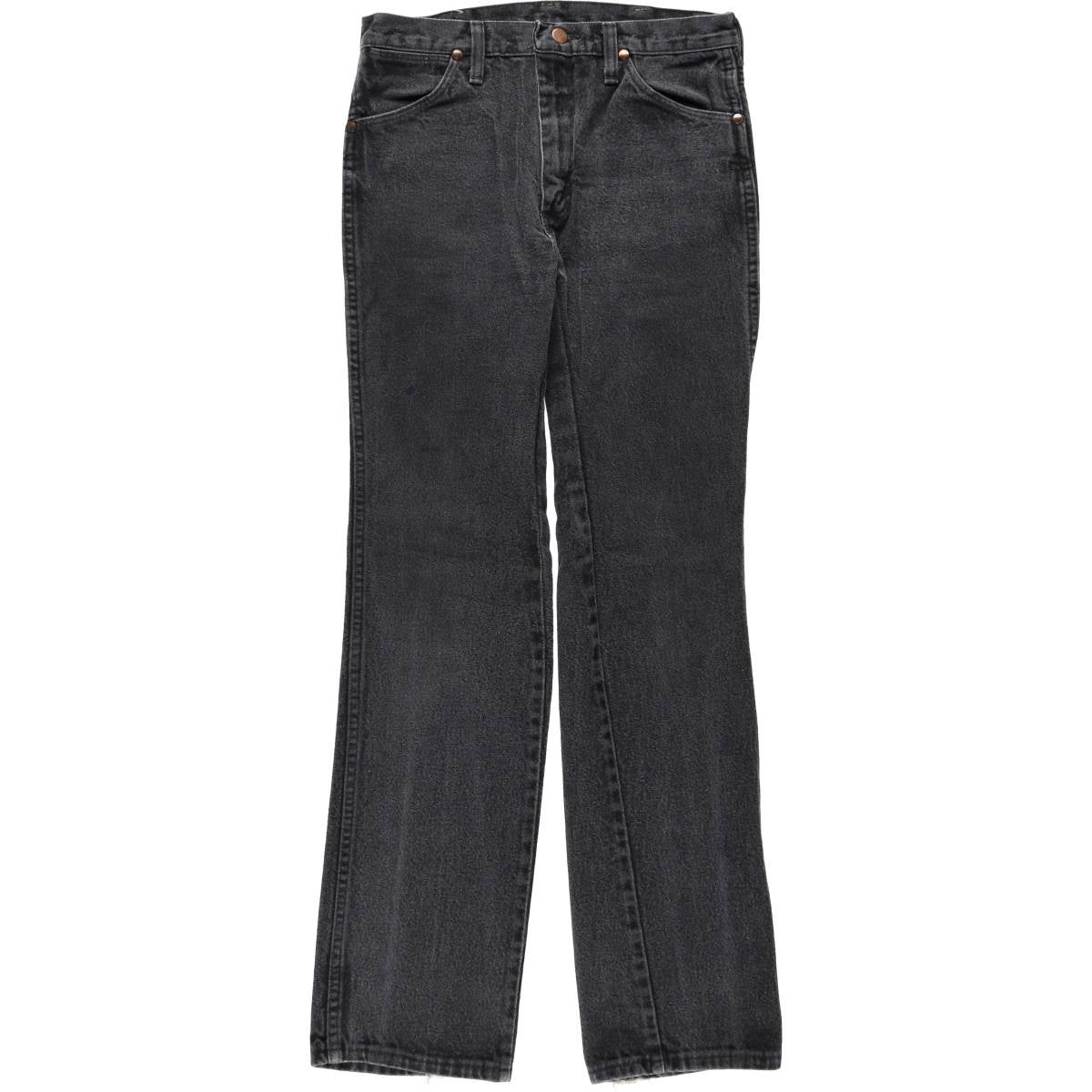 古着 90～00年代 ラングラー Wrangler ブラックデニム テーパード