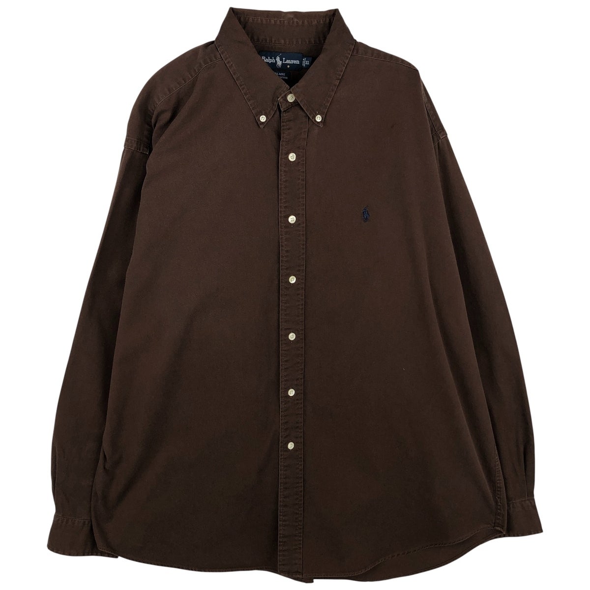 古着 ラルフローレン Ralph Lauren BLAKE シルク 長袖 ボタンダウン