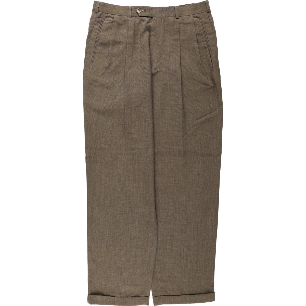 古着 slates ORIGINAL FIT ツータック スラックスパンツ メンズw34相当