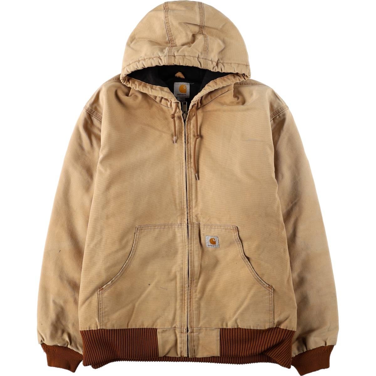 Carhartt ダック地 アクティブジャケット フーディー 古着 カーハート Carhartt アクティブジャケット ダックフルジップ