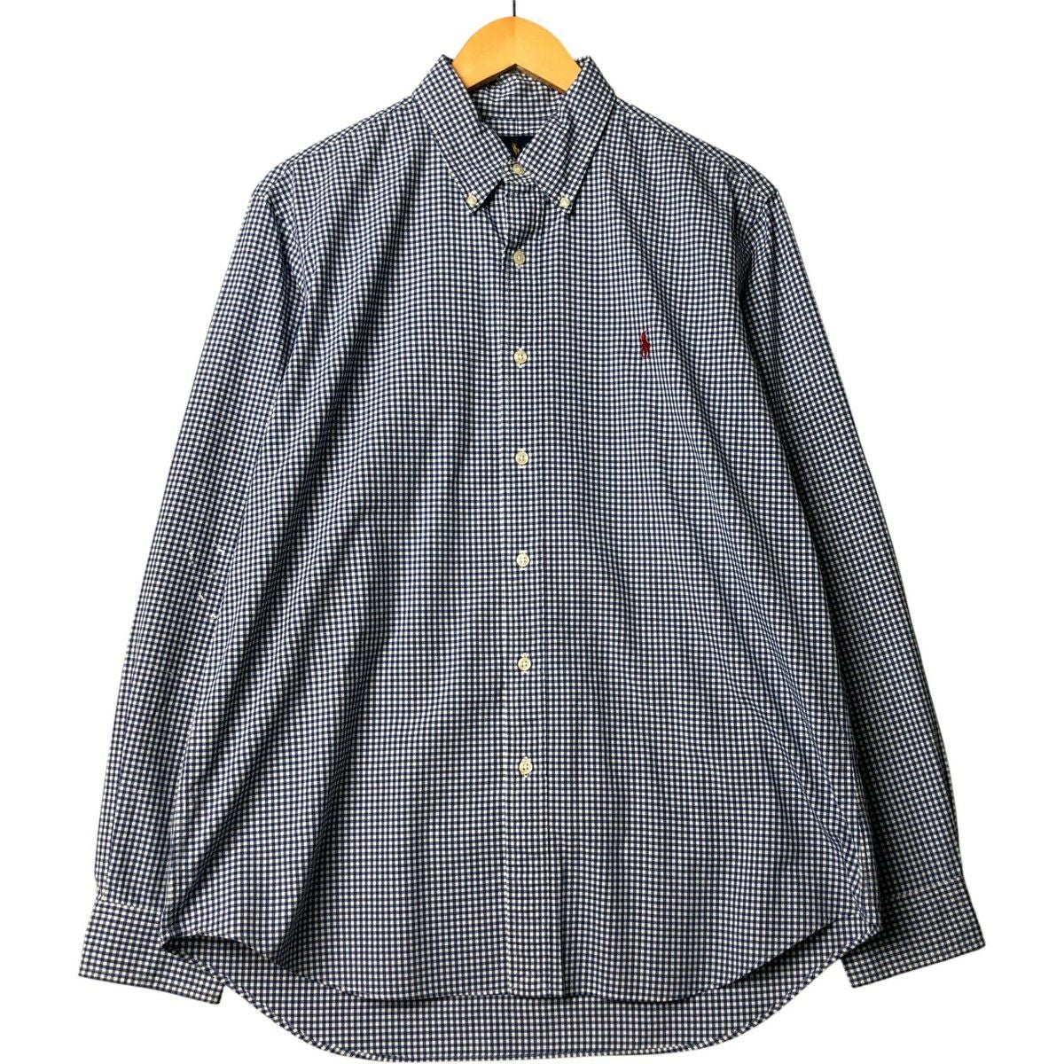 古着 ラルフローレン Ralph Lauren 長袖 ボタンダウンチェックシャツ