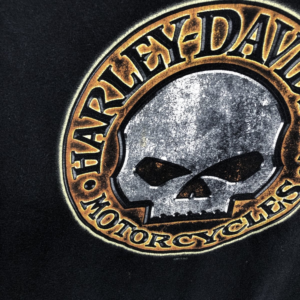 古着 ハーレーダビッドソン Harley-Davidson ドクロ柄 スカル柄