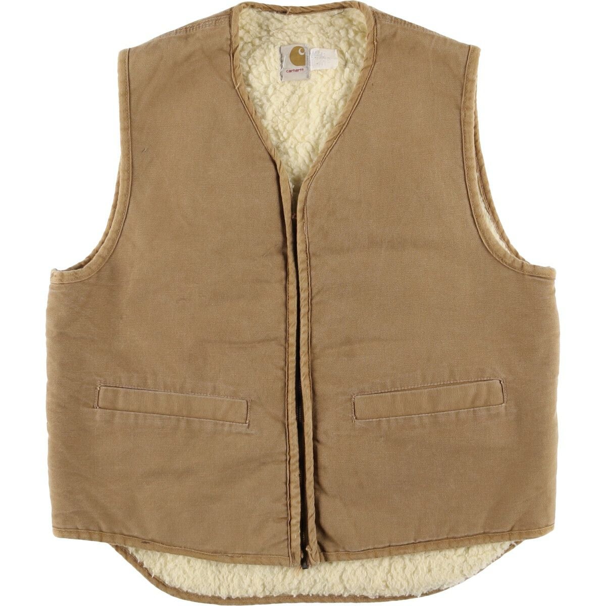 古着 80年代 カーハート Carhartt ダックベスト USA製 メンズM相当