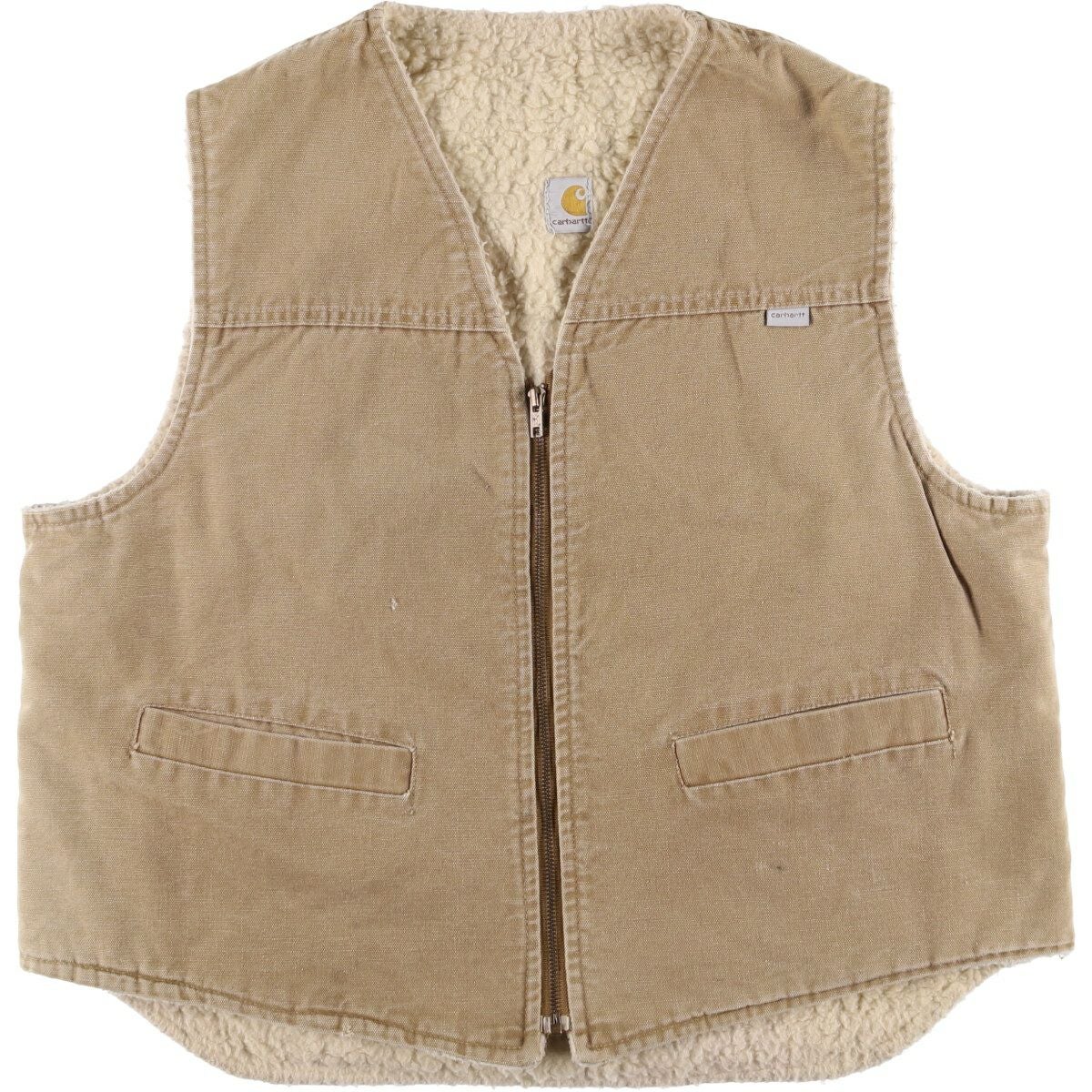 古着 80年代 カーハート Carhartt ダックベスト USA製 メンズM相当
