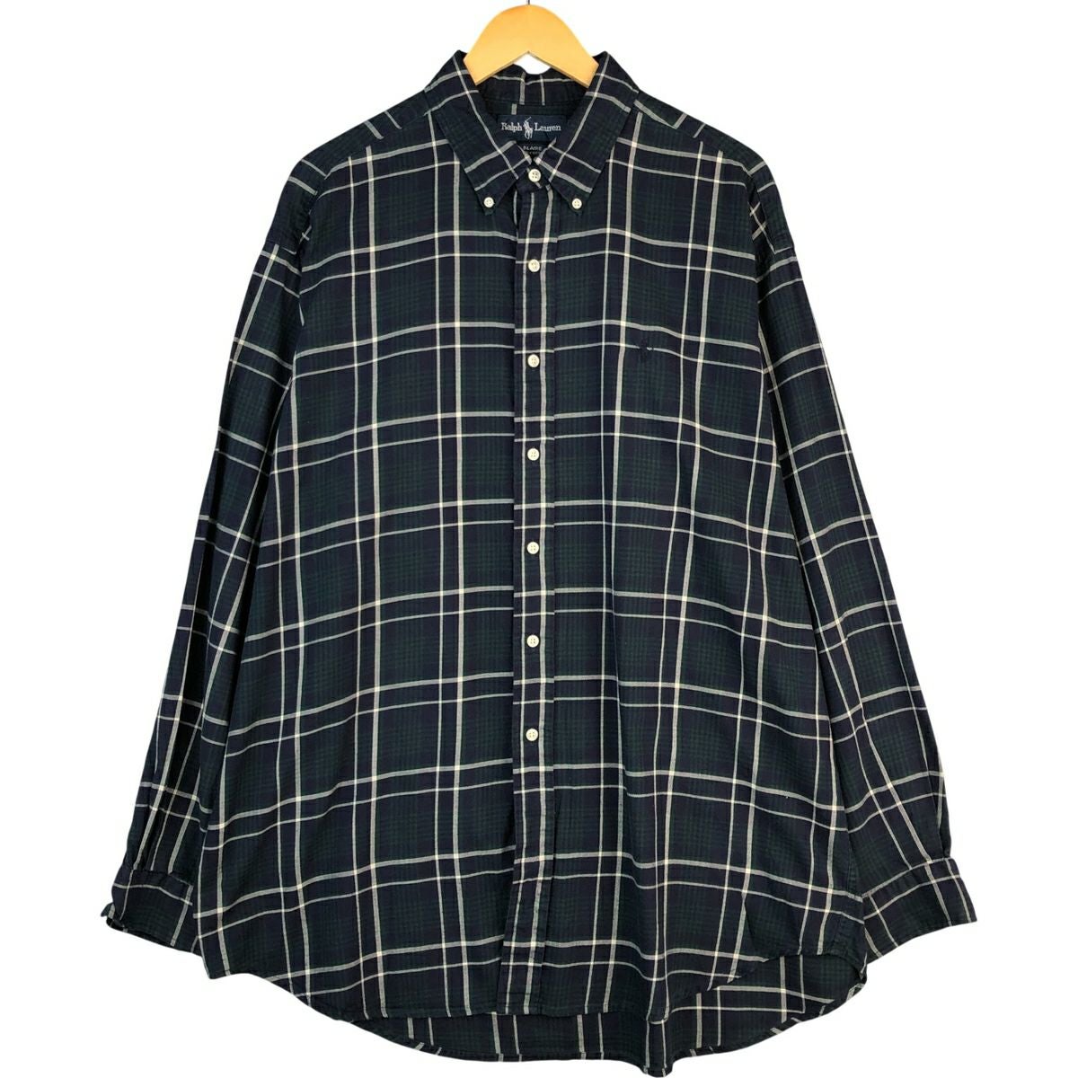 古着 ラルフローレン Ralph Lauren BLAIRE 長袖 ボタンダウンチェック