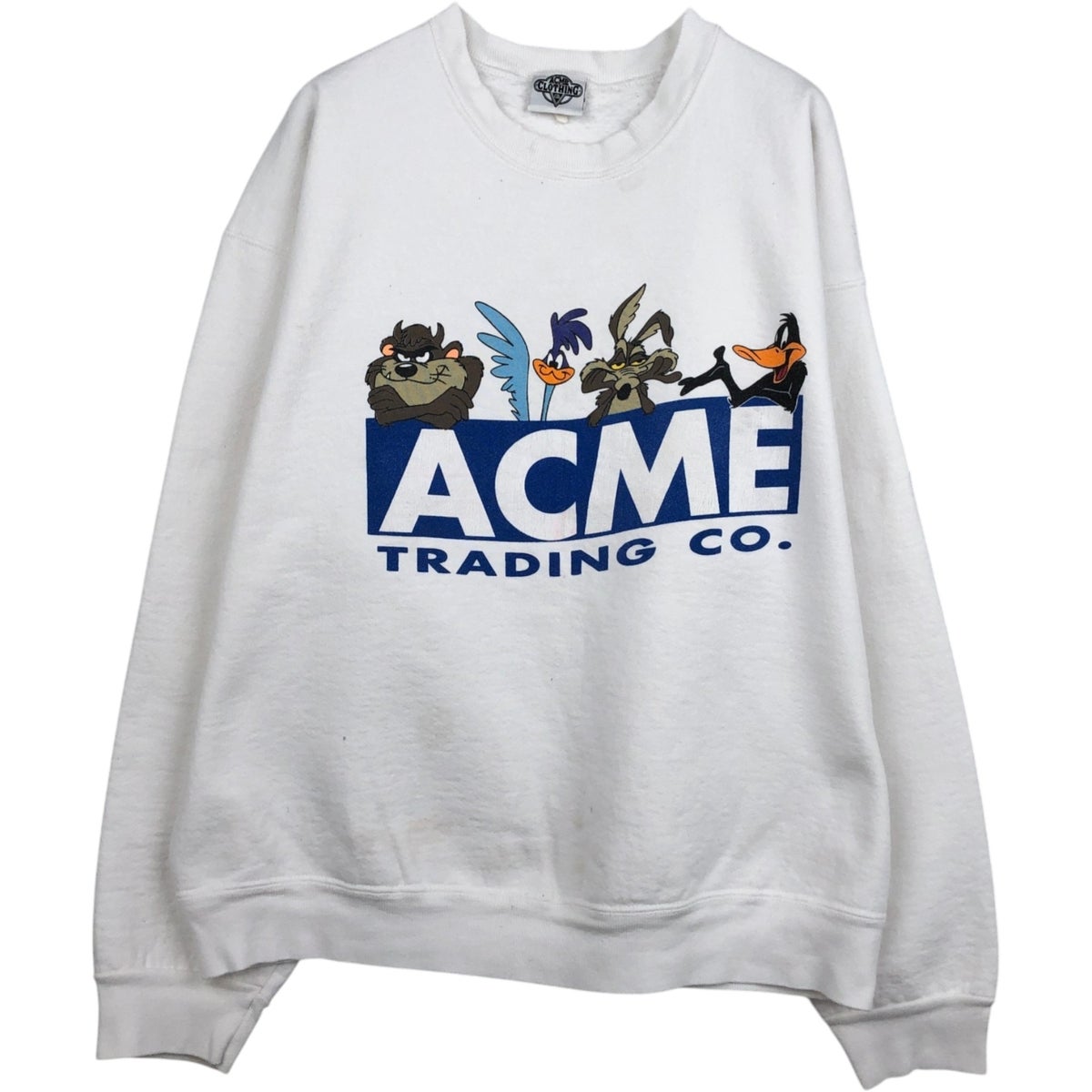 古着 ACME LOONEY TUNES ルーニーテューンズ キャラクタースウェットシャツ トレーナー メンズXL相当/eaa629789 古着 90年代 ワーナーブラザーズ WARNER BROS LOONEY TUNES ルーニー