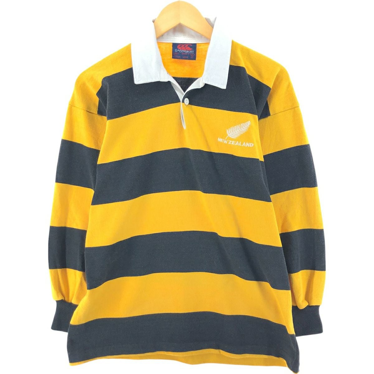 古着 90年代 カンタベリー CANTERBURY ツートン 長袖 ラガーシャツ