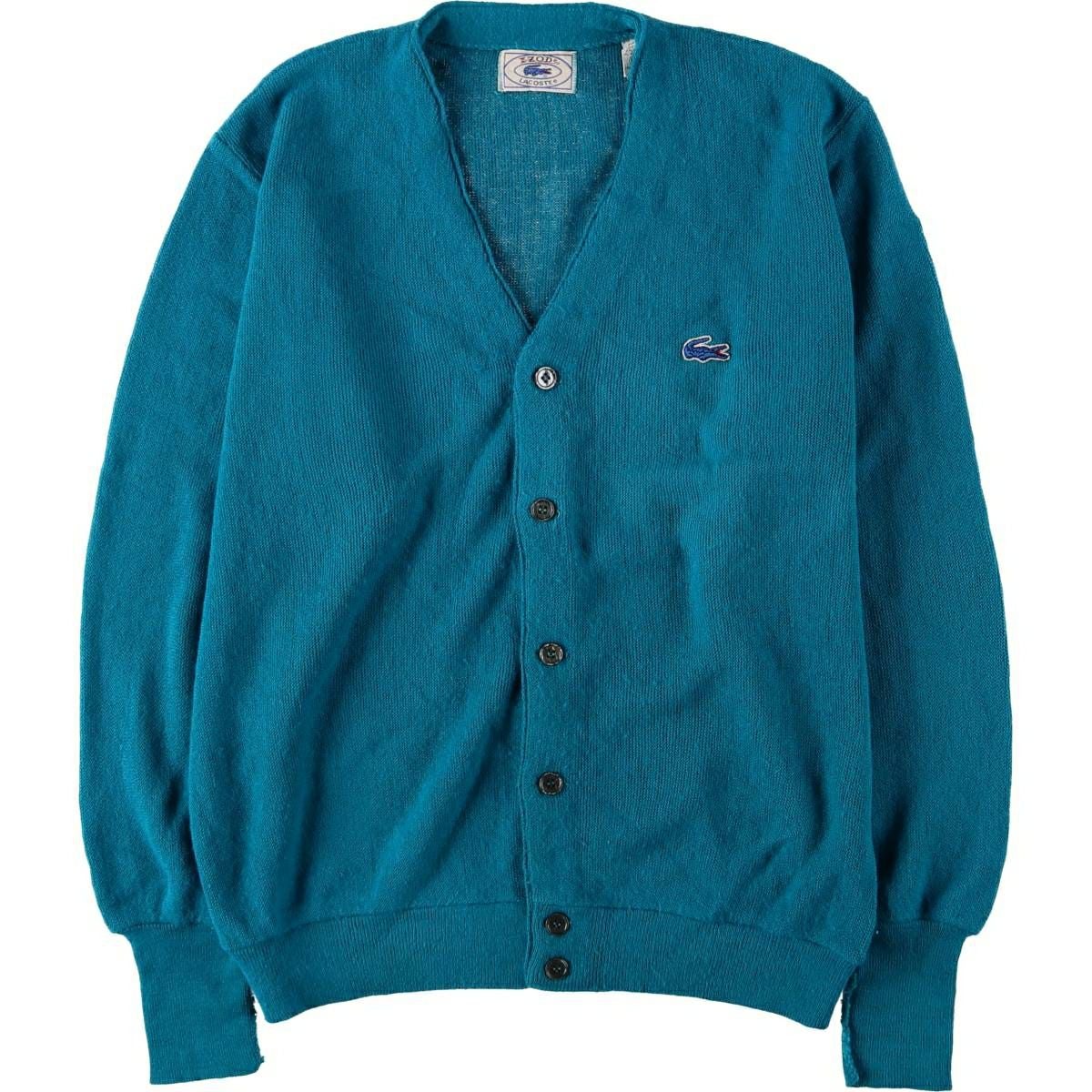 古着 80～90年代 ラコステ LACOSTE IZOD アクリルニットカーディガン