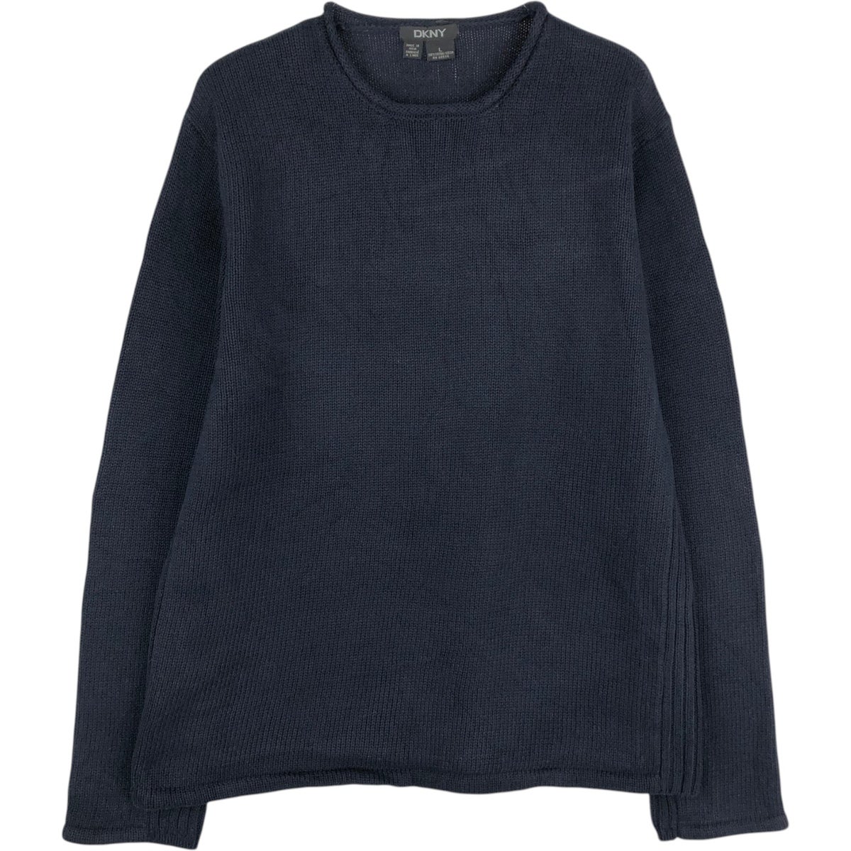 古着 90～00年代 ダナキャランニューヨーク DKNY Vネック コットン