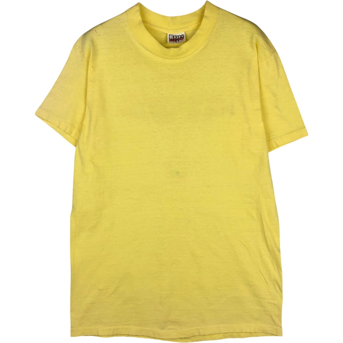 古着 80年代 ヘインズ Hanes POLY-COTTON 青タグ リンガーTシャツ USA