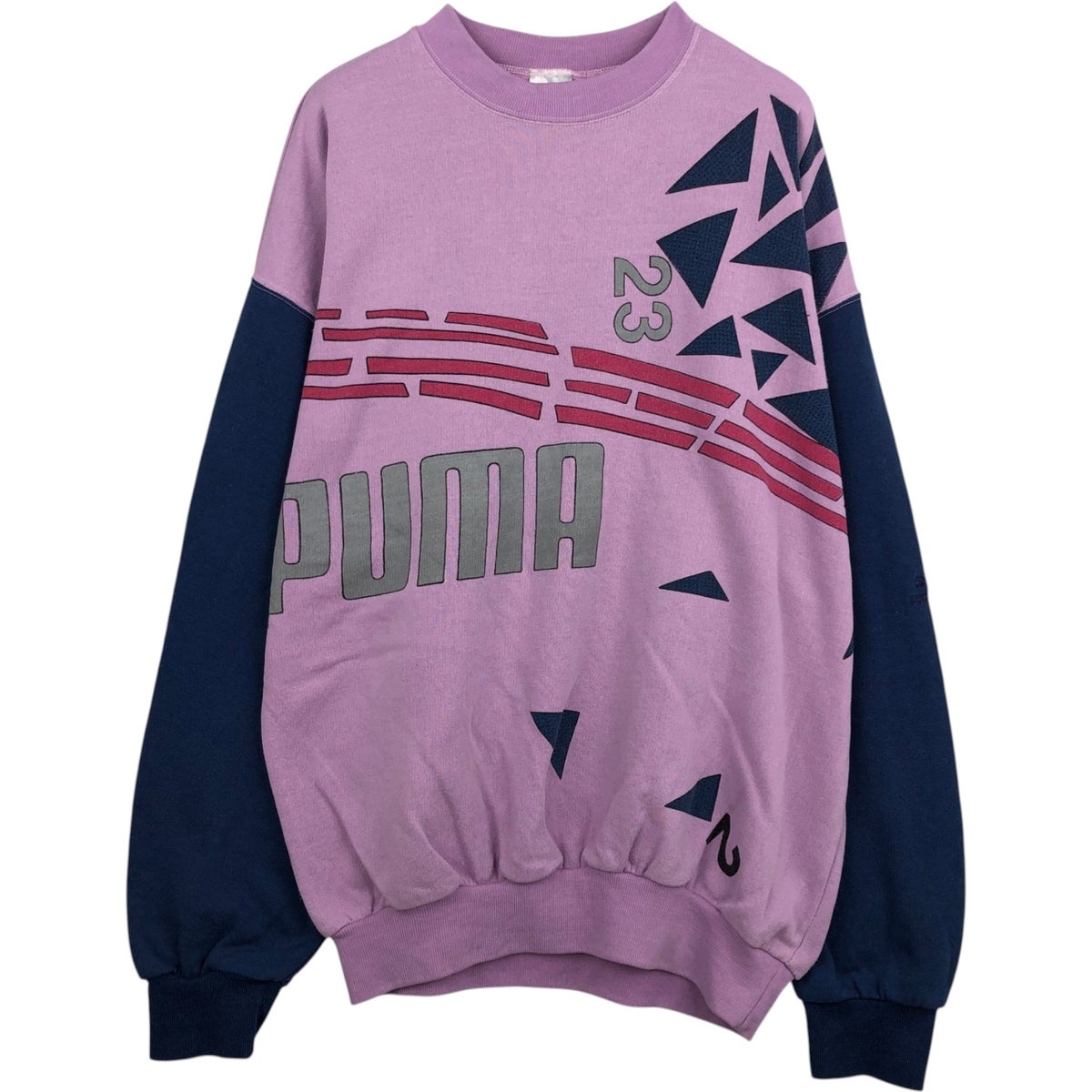 古着 80年代 プーマ PUMA ロゴスウェットシャツ トレーナー メンズXXL