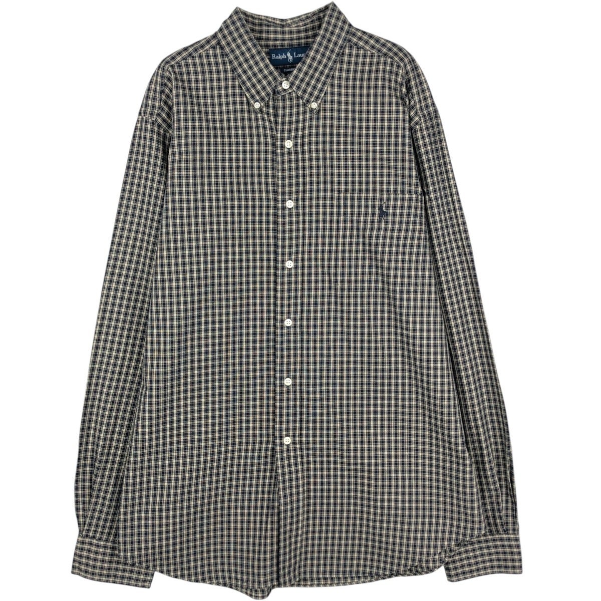 古着 ラルフローレン Ralph Lauren CLASSIC FIT 長袖 ボタンダウン