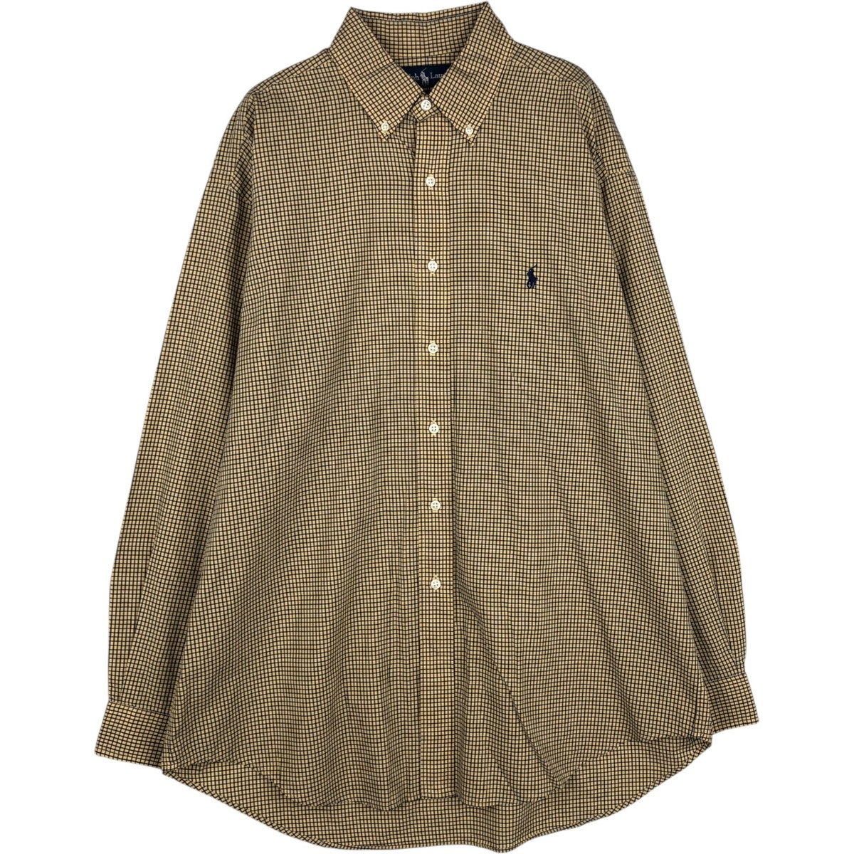 ラルフローレン ブレイク チェックシャツ ボタンダウン メンズ ポロ 長袖 US 古着 ラルフローレン Ralph Lauren BLAKE 長袖 ボタンダウンチェック