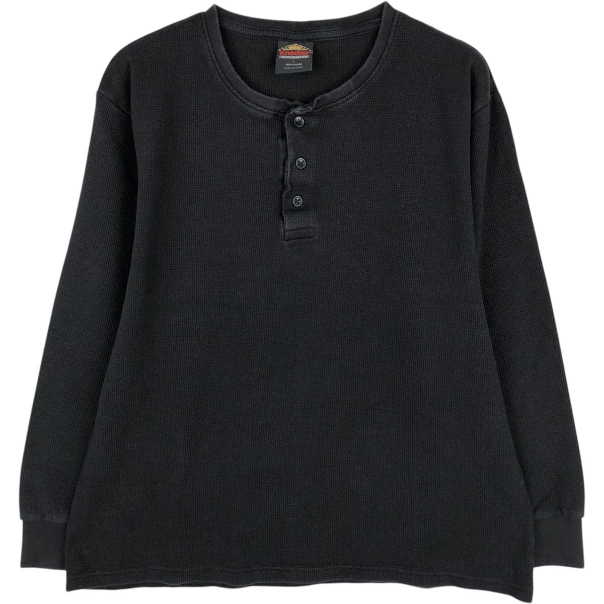 【新品未使用】PORT BY ARK☆ウールT ヘンリーネック☆1☆黒 Henley Neck Knit | PORT BY ARK(ポートバイアーク) / トップス ニット