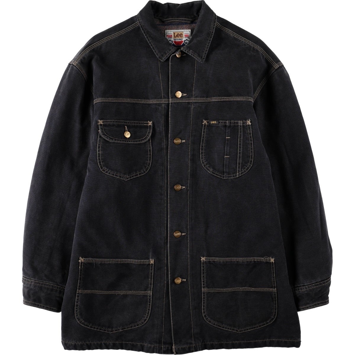 古着 80～90年代 リー Lee 中綿入り ダックカバーオール メンズXL相当