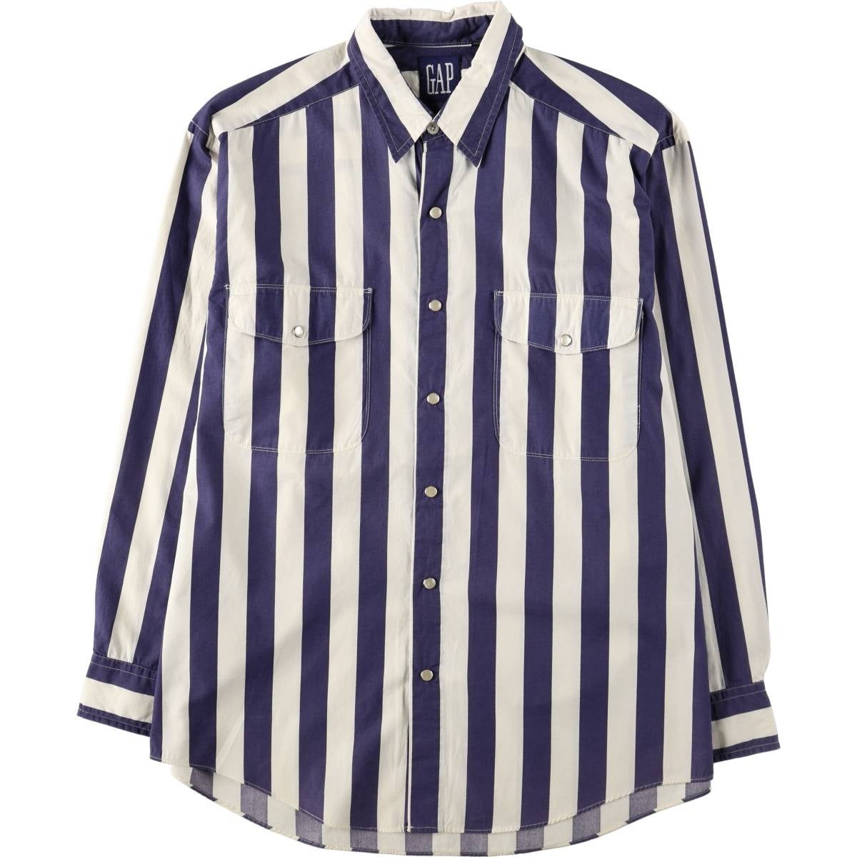 古着 90年代 ギャップ GAP オールドギャップ 長袖 コットンストライプ