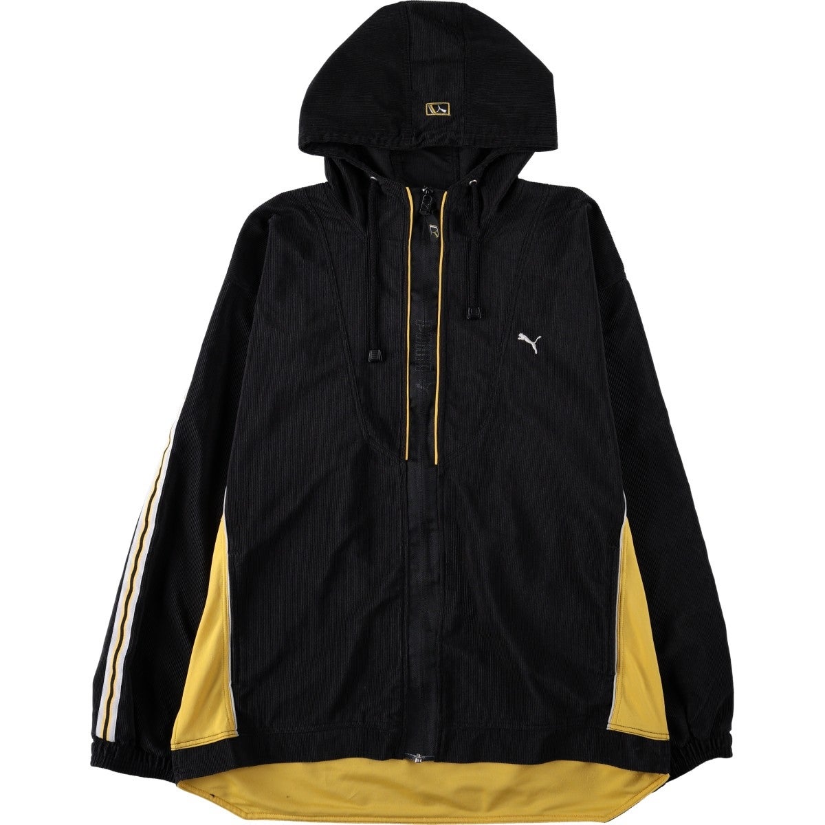 【ともあき】PUMA ボルシアMG ウィンドブレーカー　ジャケット 古着 プーマ PUMA フード付き ウインドブレーカー メンズXL相当