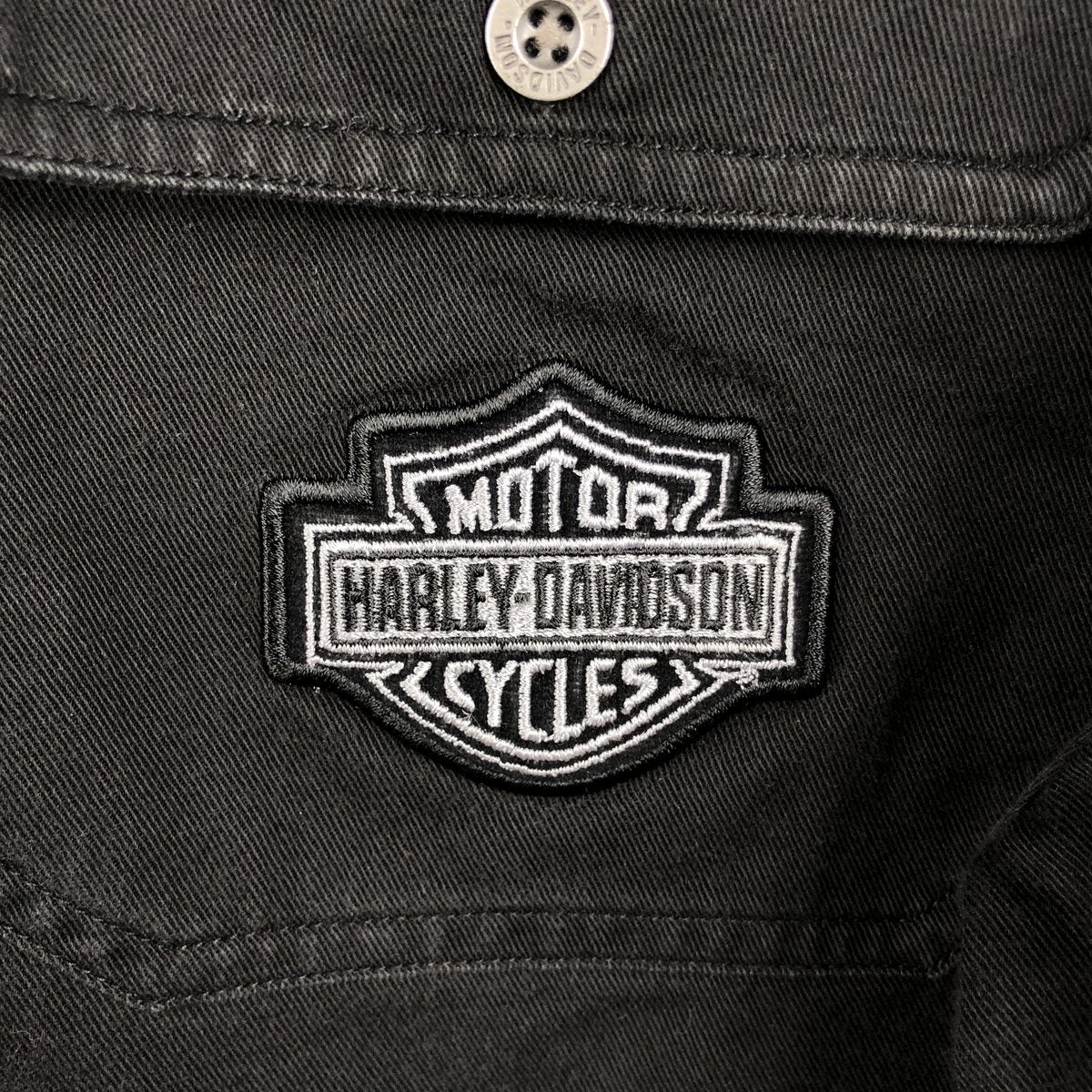 古着 ハーレーダビッドソン Harley-Davidson 隠しボタンダウン