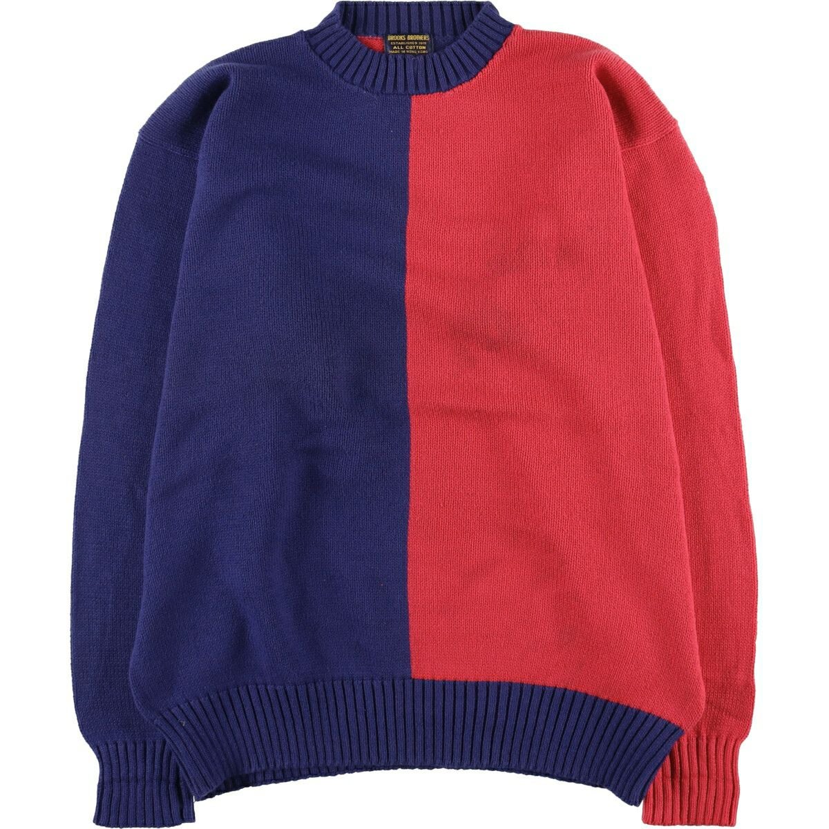 古着 ブルックスブラザーズ Brooks Brothers 346 コットンニットセーター メンズL相当/eaa434749 古着 ブルックスブラザーズ Brooks Brothers 346 コットンニット