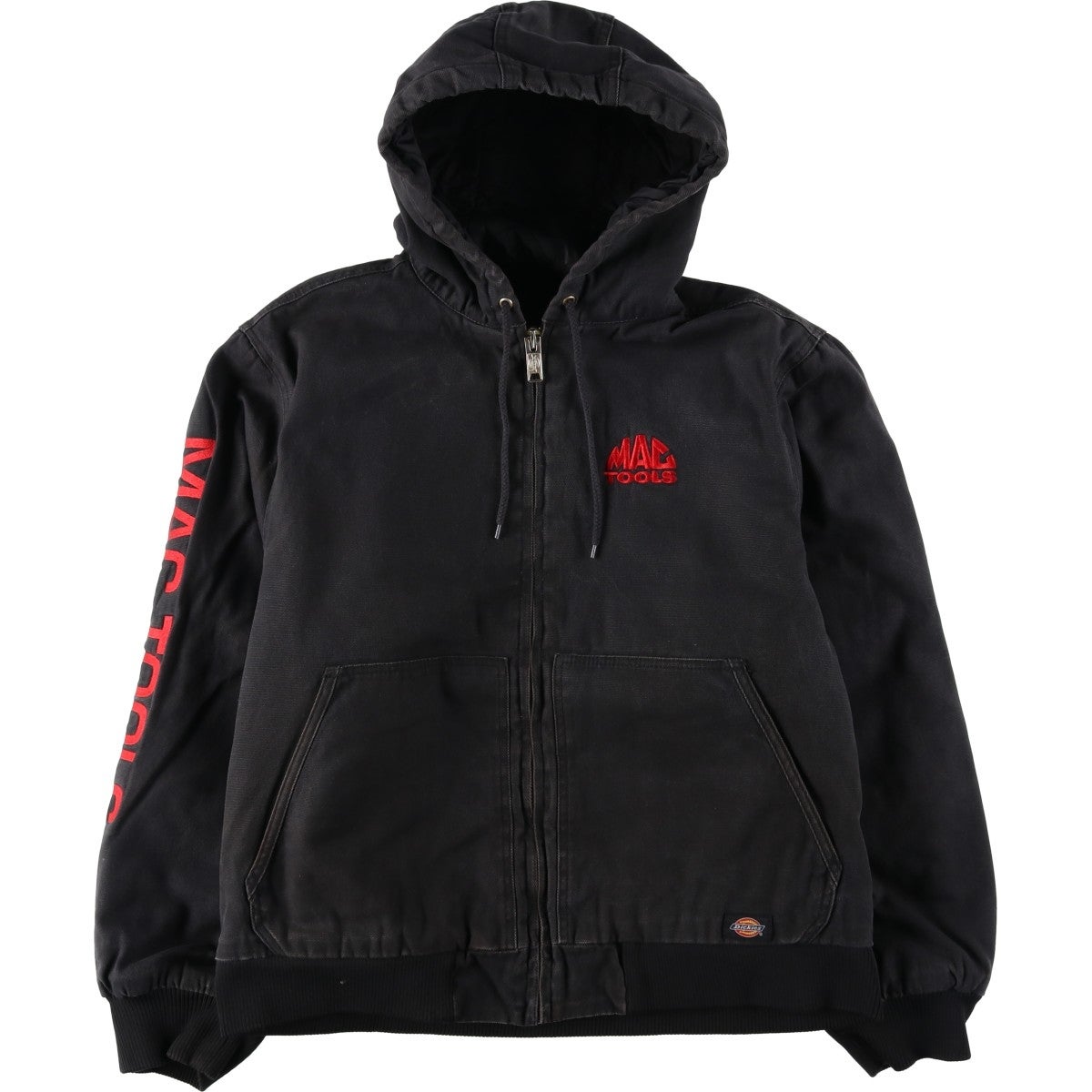 古着 ディッキーズ Dickies ダックフルジップパーカー メンズL相当
