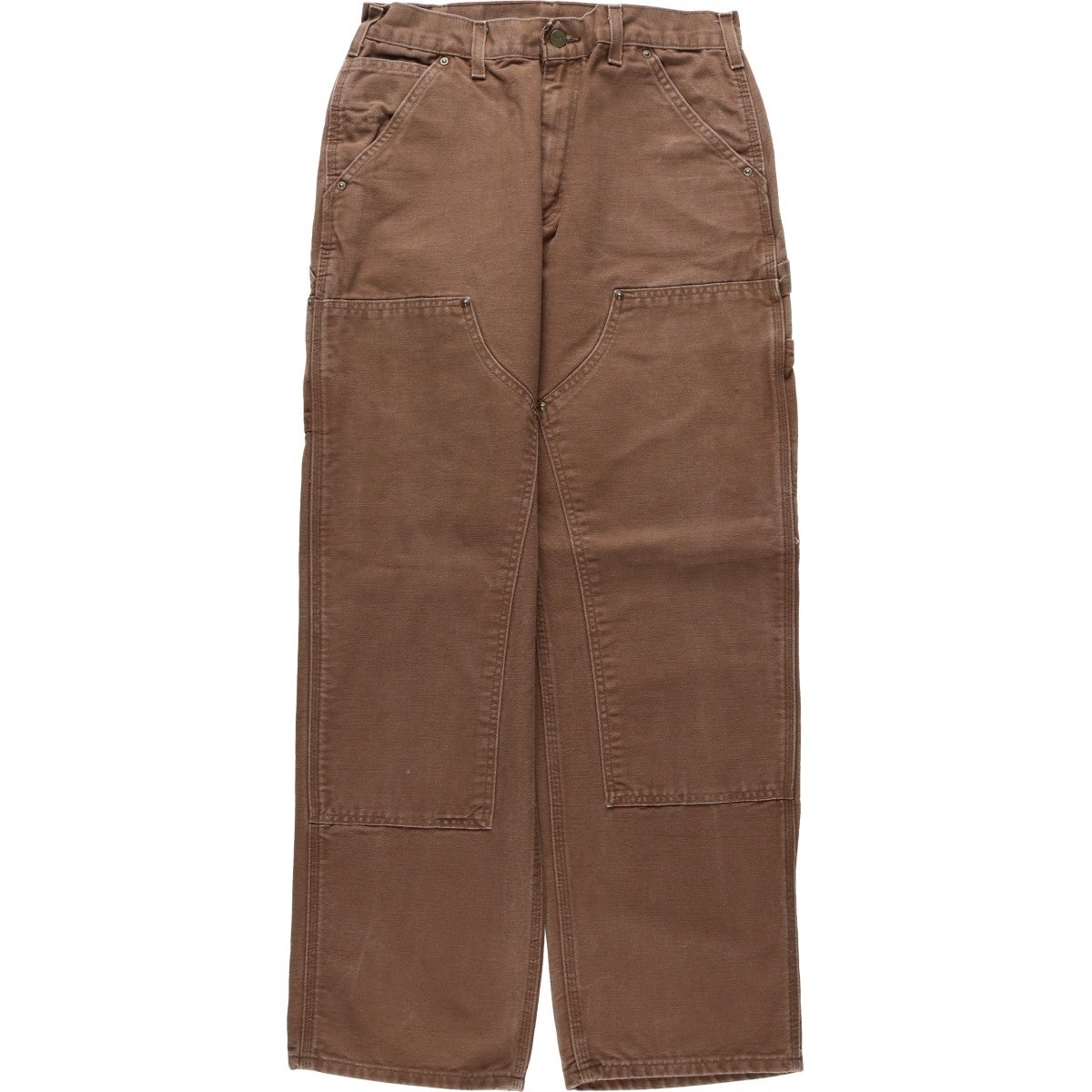 carhartt ダブルニーショーツ ブラウン ペインターパンツ バミューダ 茶 古着 カーハート Carhartt ダブルニー ダックペインターパンツ メンズ