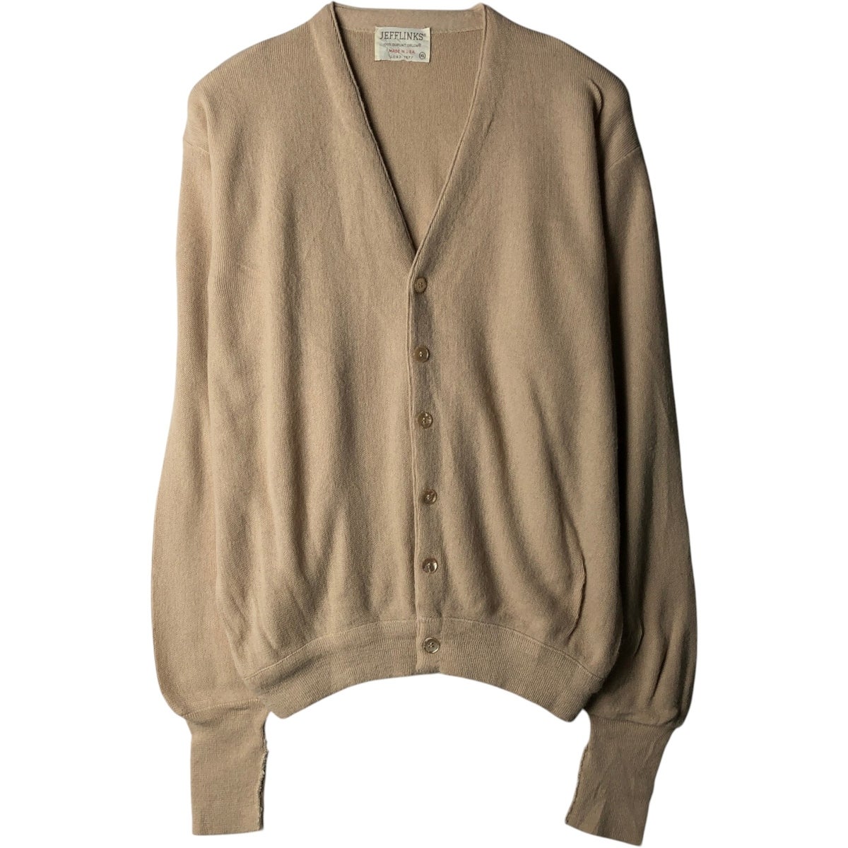 美品◎ST.JOHN ロングカーディガン USA製 金ボタン 90sヴィンテージ ビンテージ90's○ST JOHN'S BAYラグランスリーブスウェット