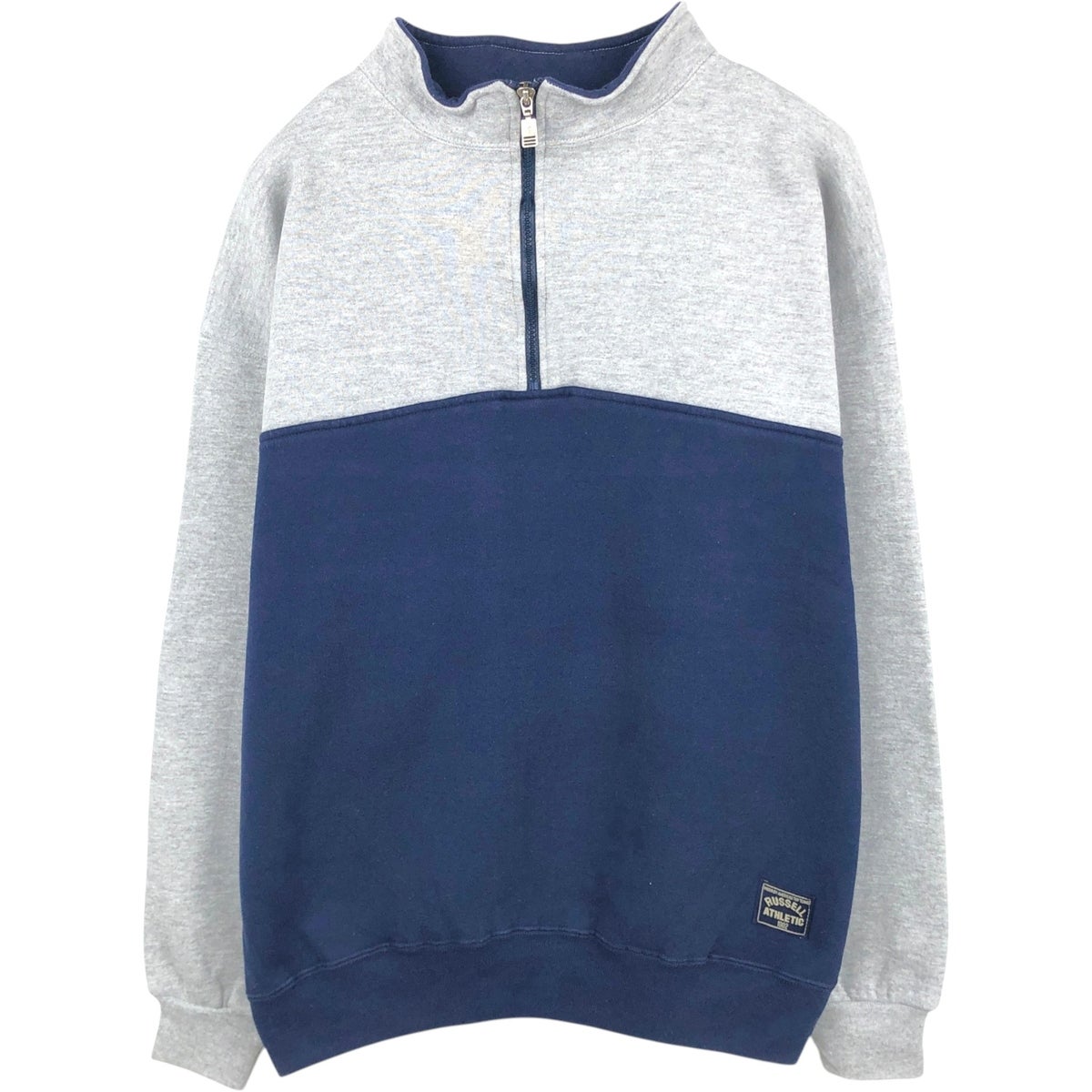 古着 90年代 ラッセル Russell ATHLETIC ツートン ハーフジップ