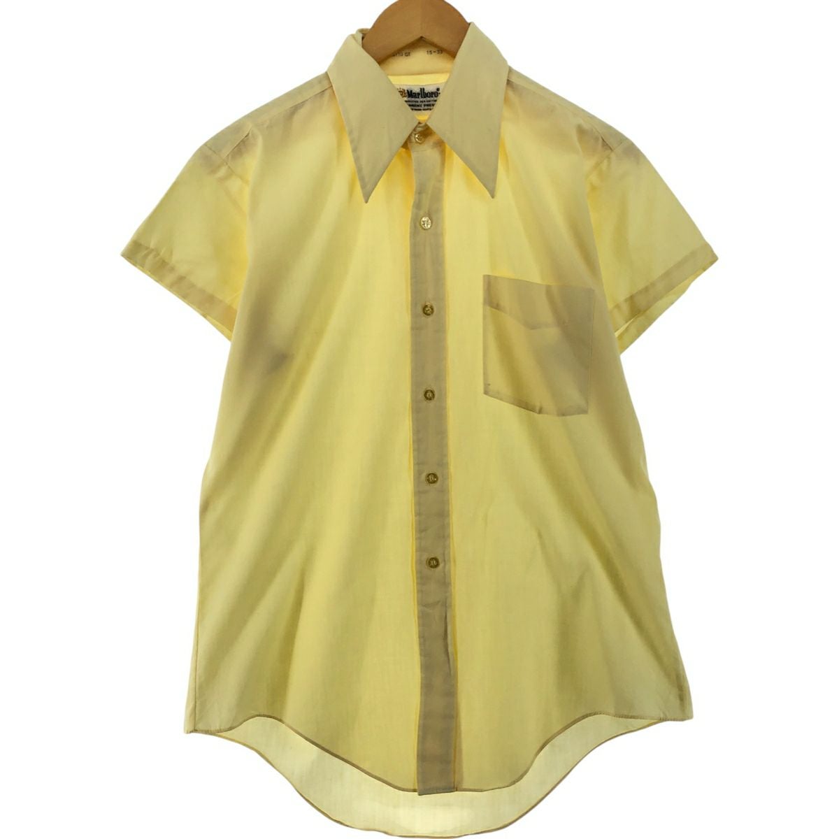 古着 70年代 Prest-Rite 長袖 プリントネルチェックシャツ メンズL相当